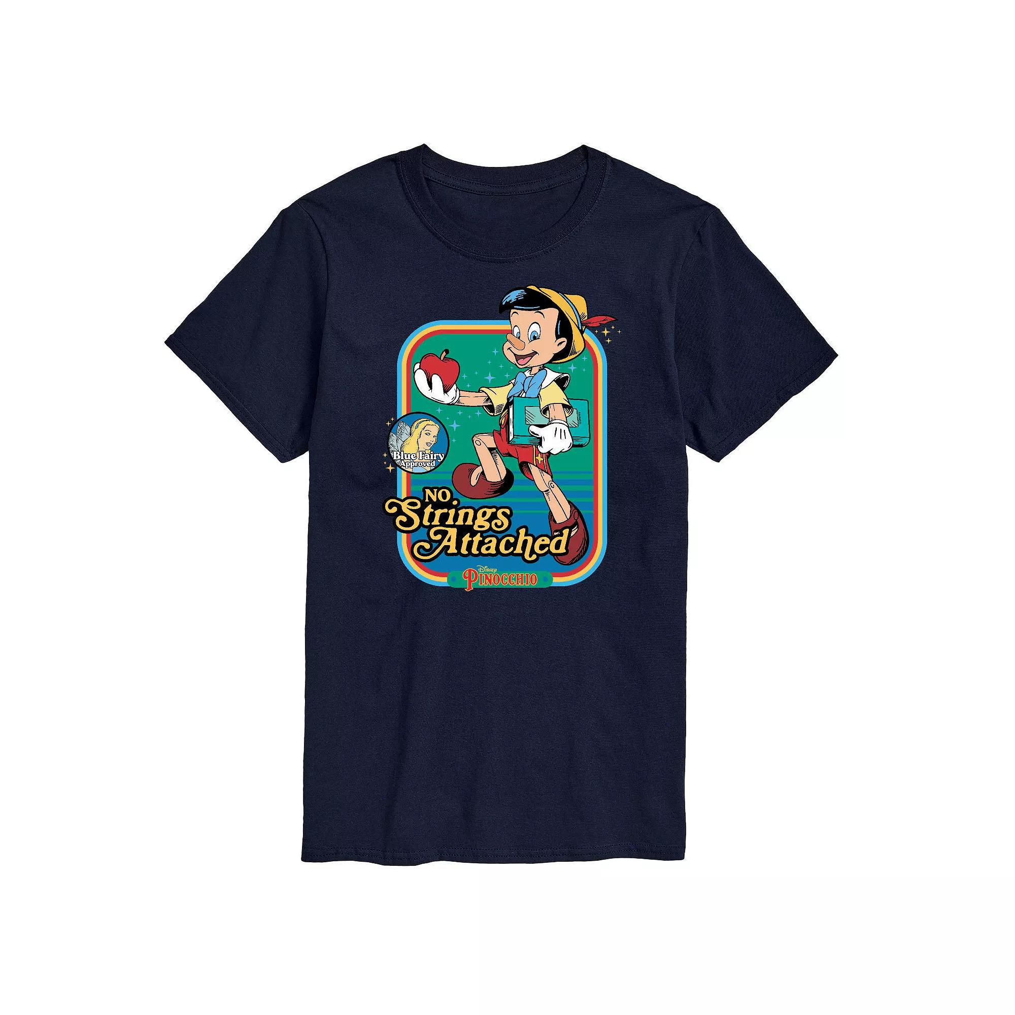 Disney's Pinocchio Big 7 Tall No Strings Attached Graphic Tee, Men's,  Product Image