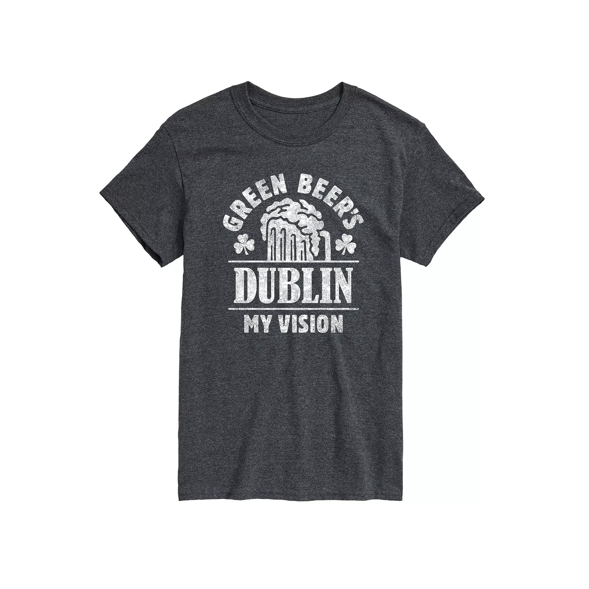 Men's Green Beers Dublin Vision Tee,  Product Image