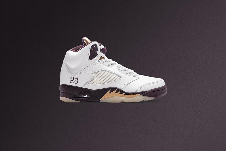 Women's Air Jordan 5 Retro 'Earth' - Earth/Metallic Gold/Sail/Muslin Female Product Image