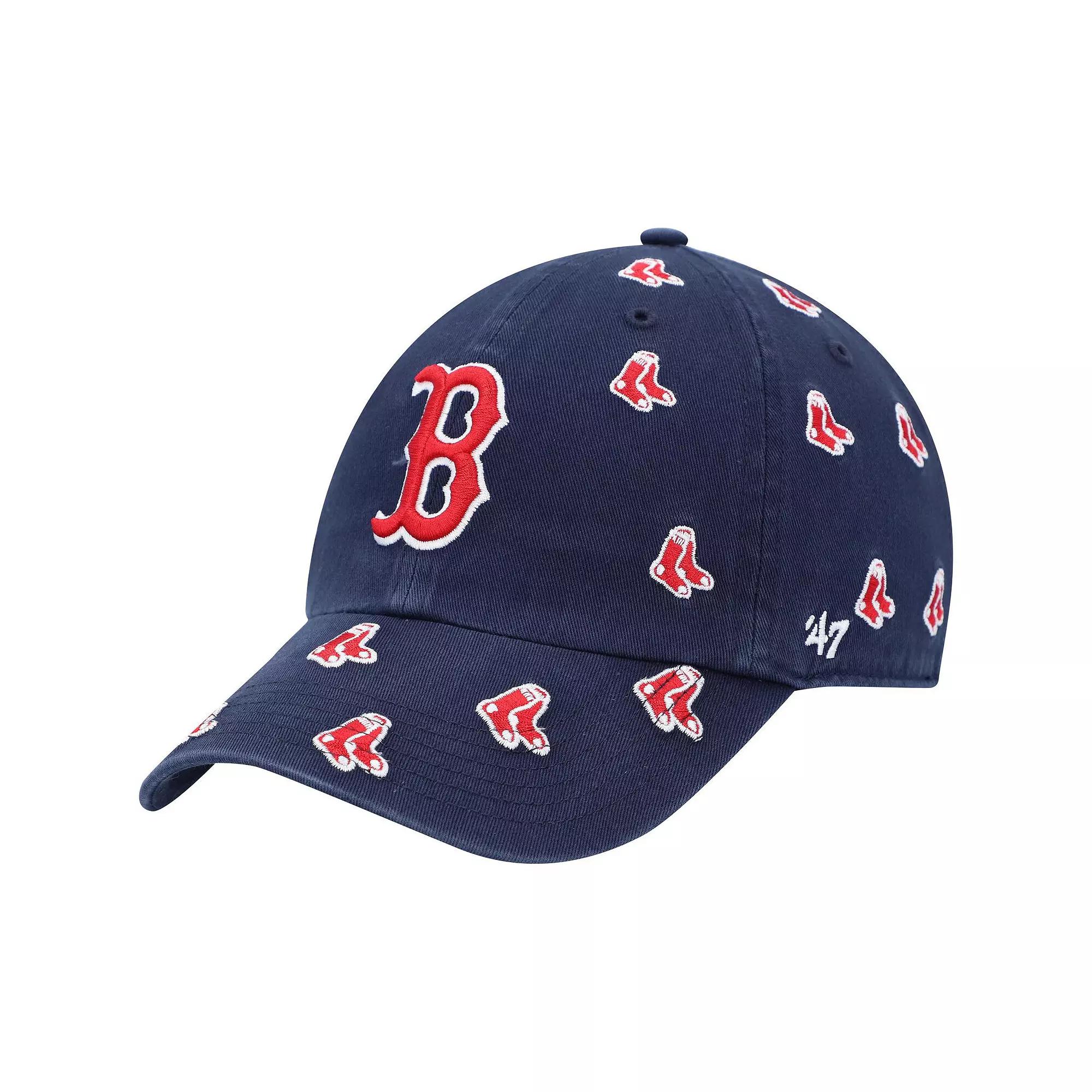 Men's '47 Navy Boston Red Sox Confetti Clean Up Adjustable Hat, Blue Product Image
