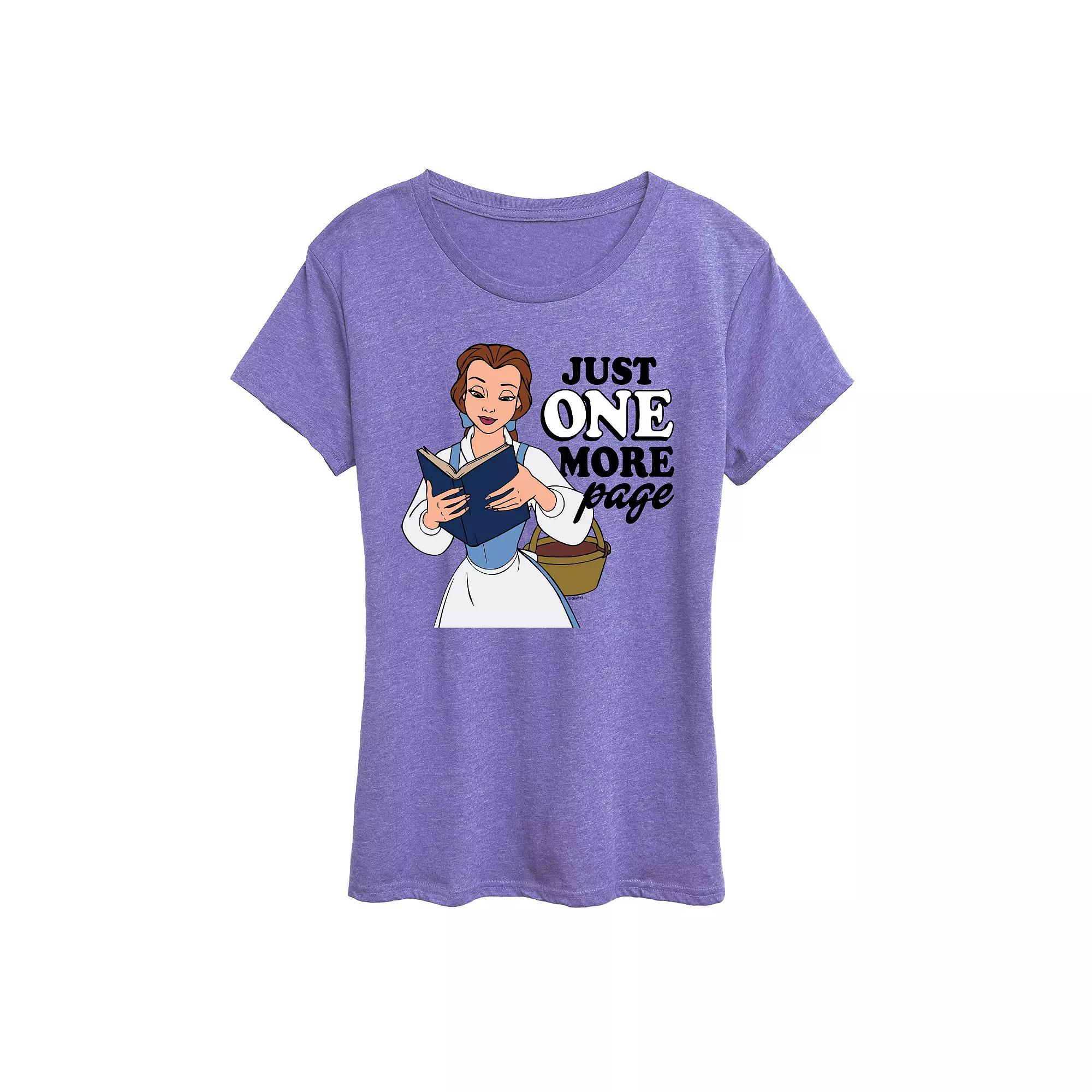 Disney Princess Belle Women's One More Page Graphic Tee, Girl's,  Product Image