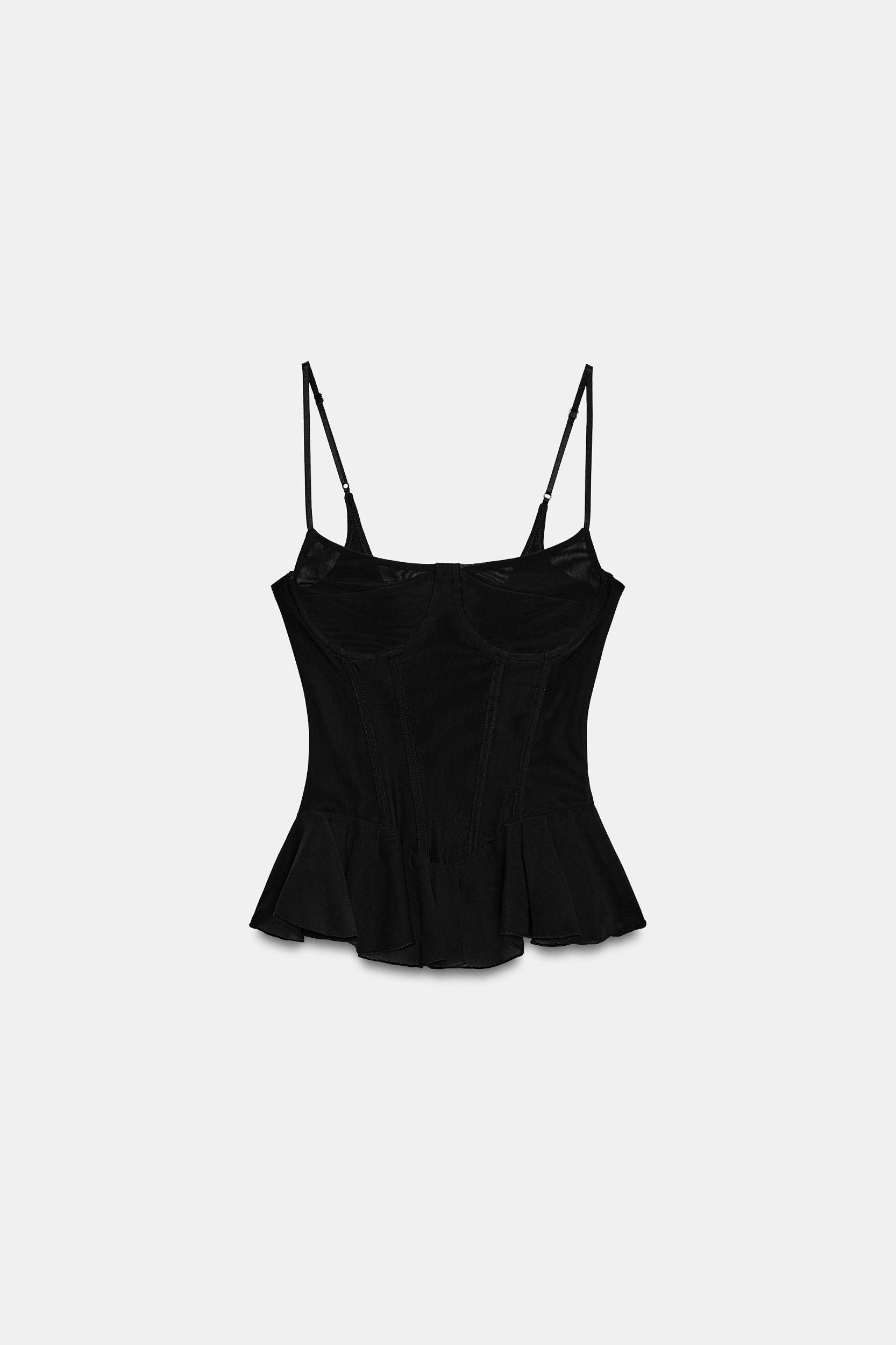 RUFFLED TULLE CORSET Product Image