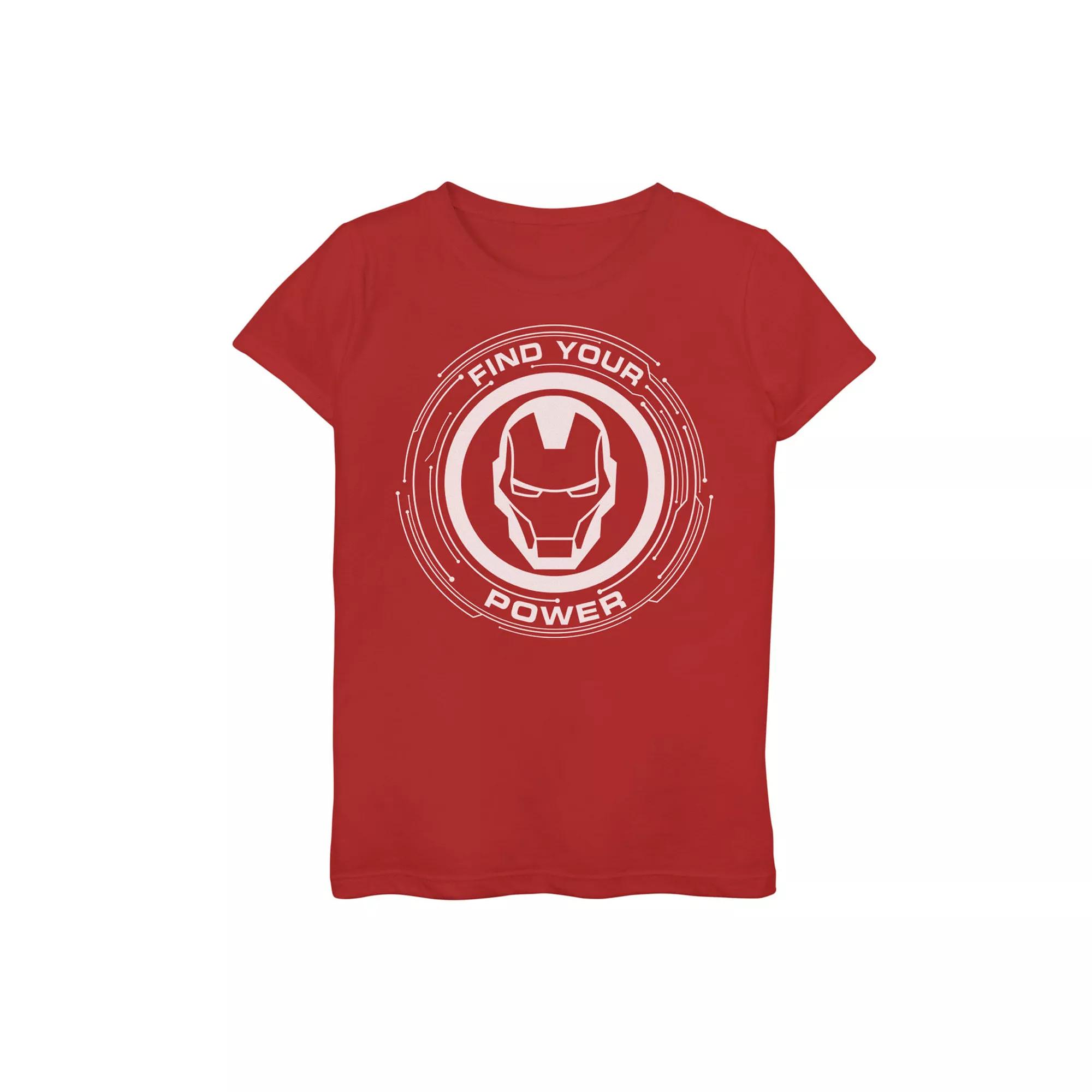 Girls 7-16 Marvel Iron Man Find Your Power Simple Logo Tee, Girl's,  Product Image