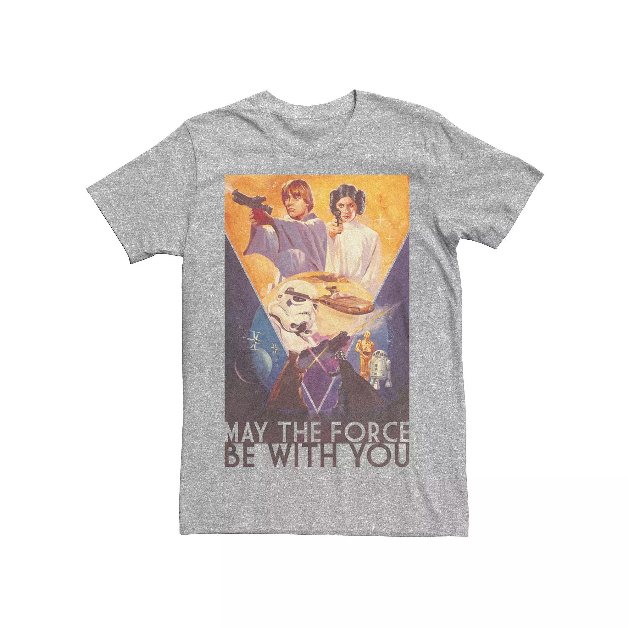 Men's Star Wars May The Force Be With You Poster Graphic Tee,  Product Image