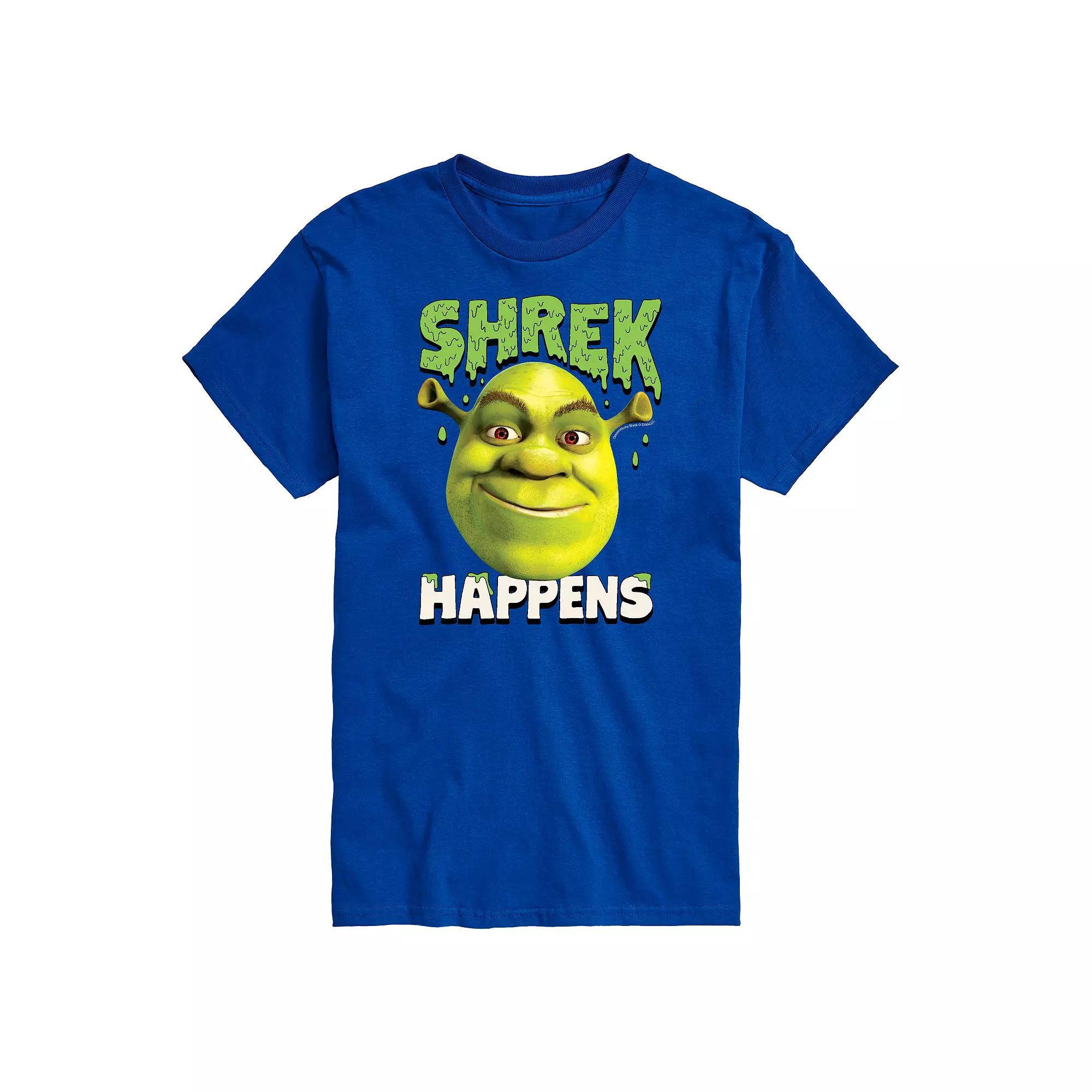 Big & Tall Shrek Happens Tee, Men's,  Product Image