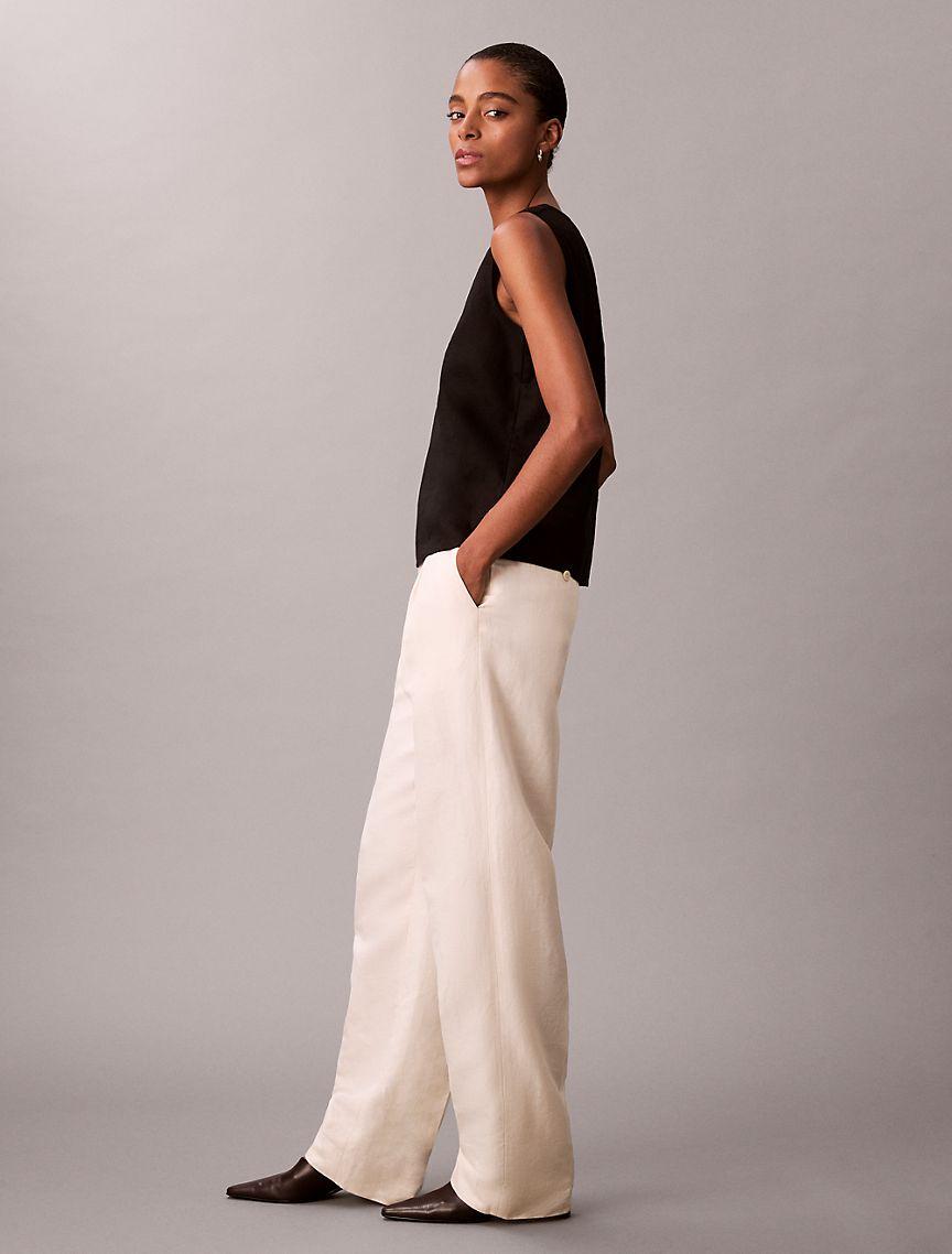 Linen Cotton Sleeveless Top Product Image
