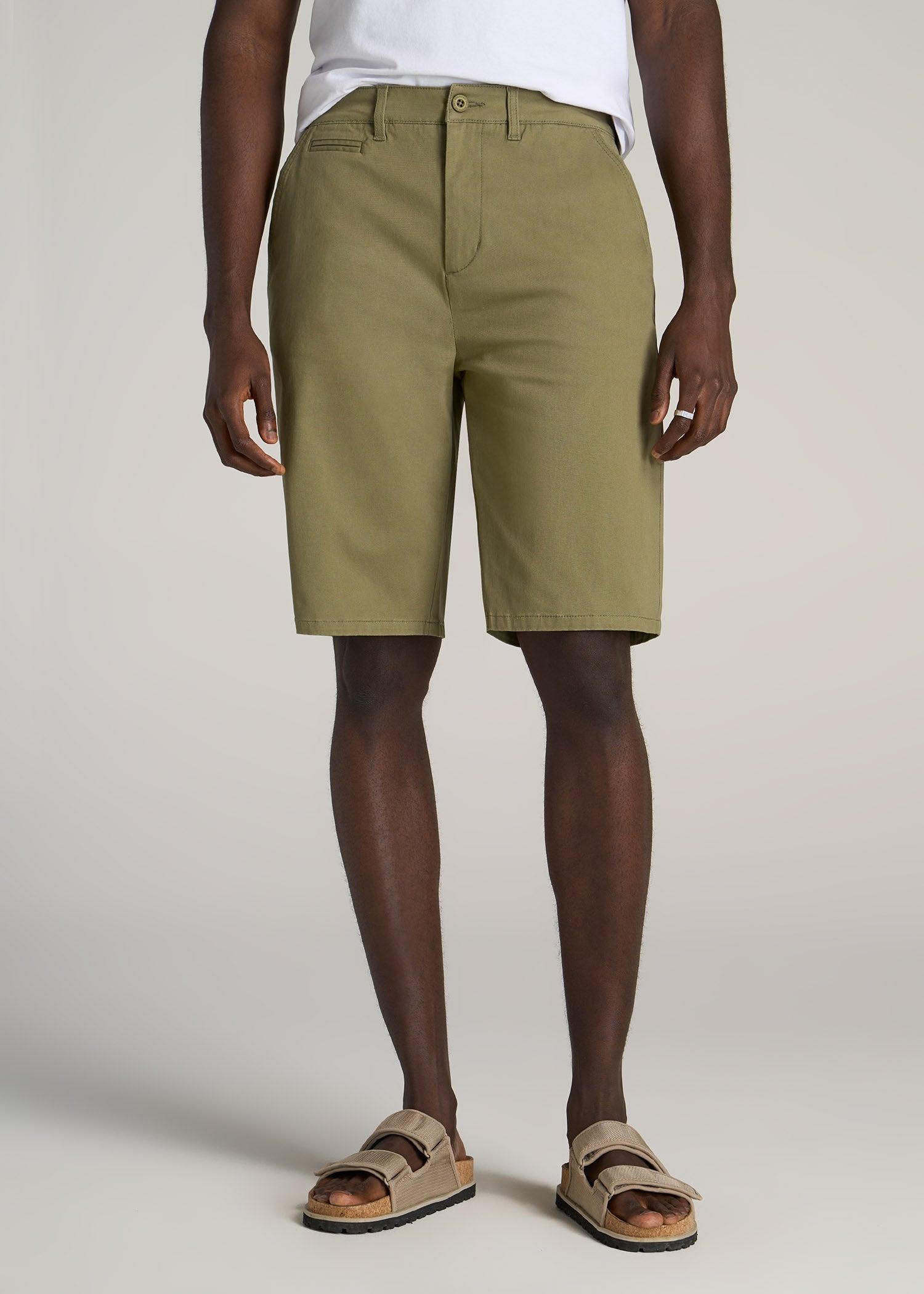 Chino Shorts for Tall Men in Desert Khaki Male Product Image