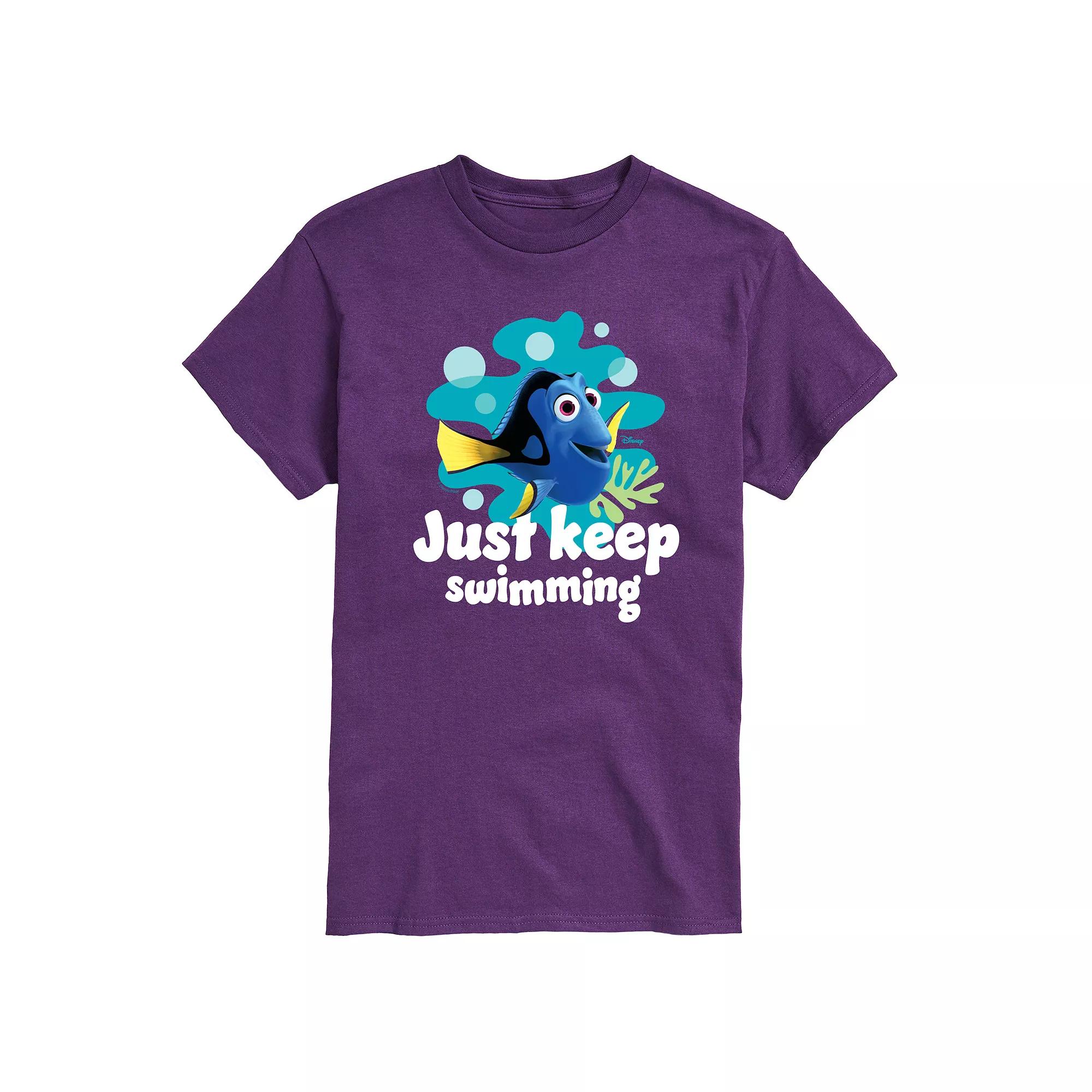 Disney / Pixar's Finding Nemo Dory Men's Just Keep Swimming Graphic Tee,  Product Image