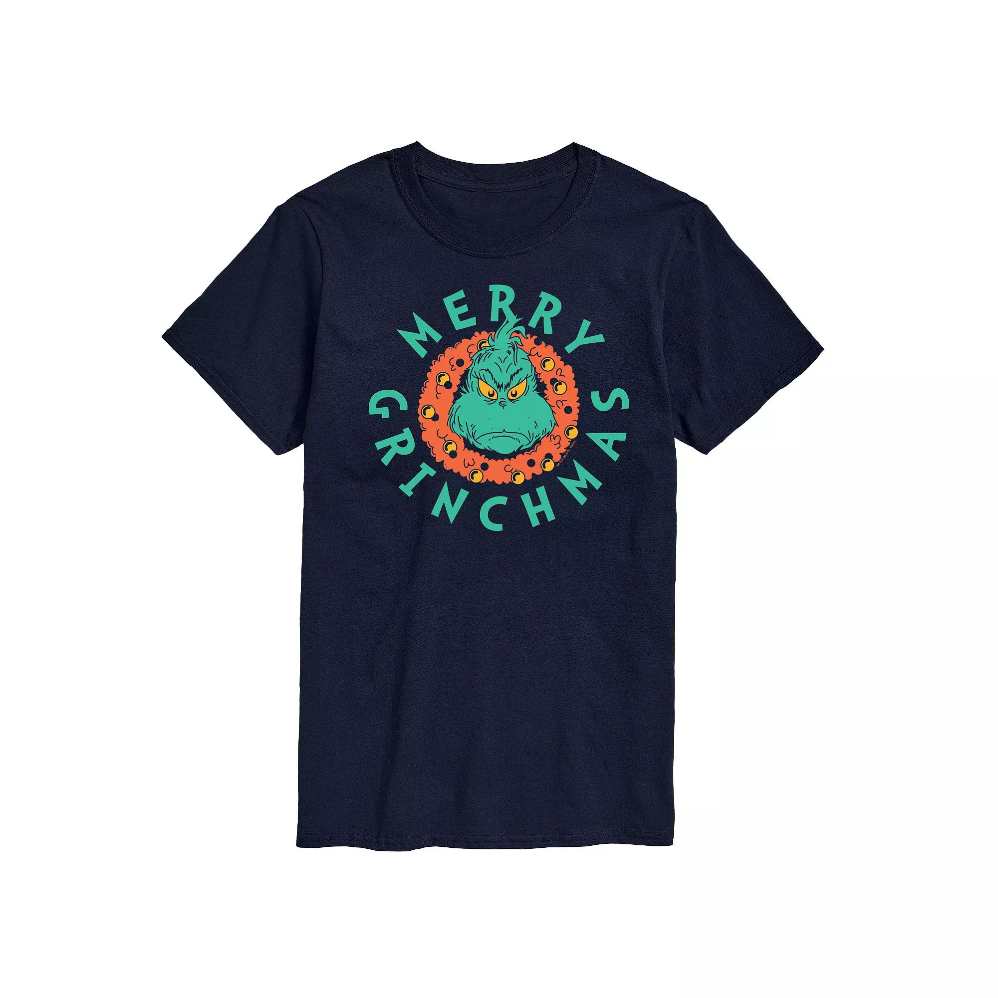 Men's Dr. Seuss The Grinch Merry Grinchmas Graphic Tee,  Product Image