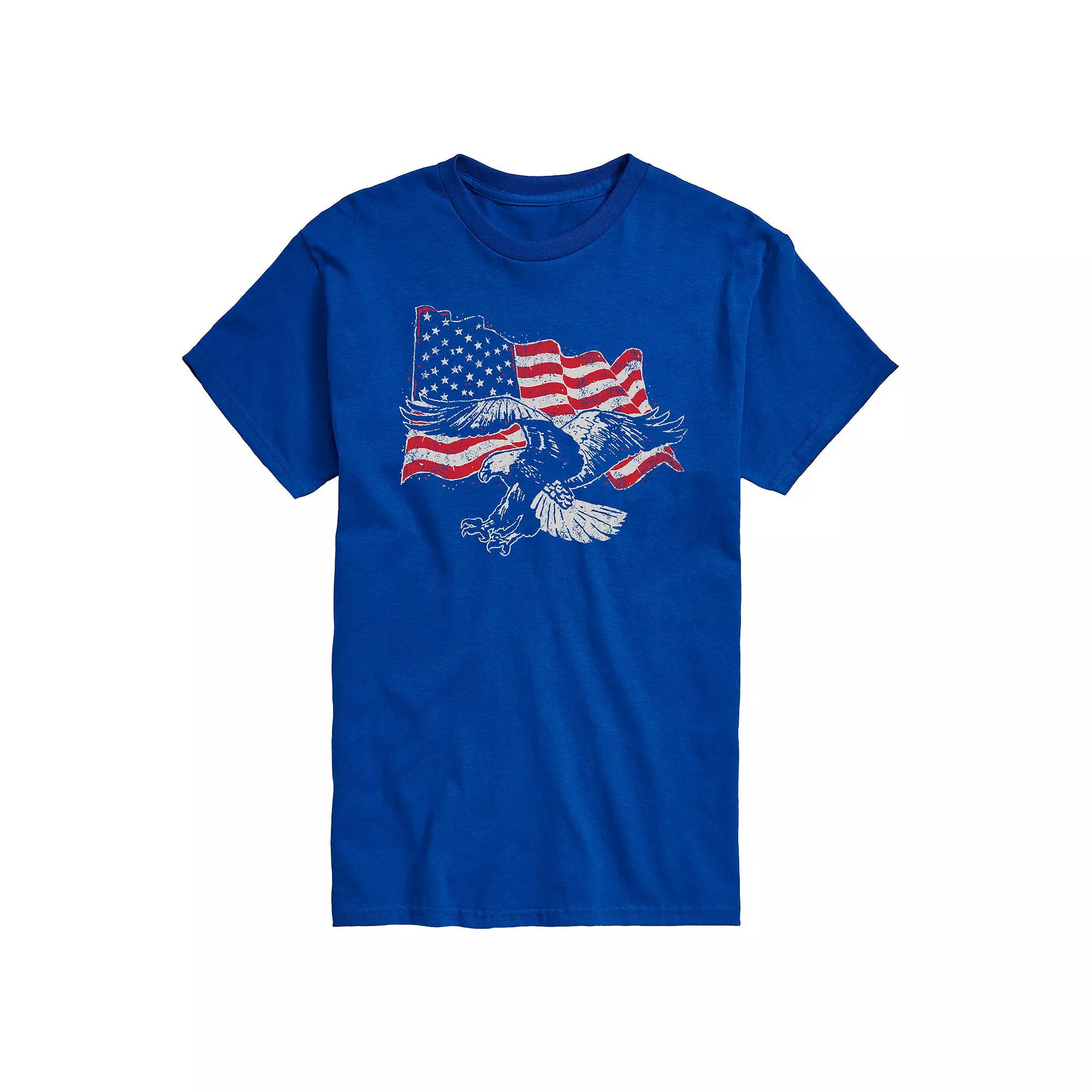 Men's Eagle Flag Graphic Tee,  Product Image