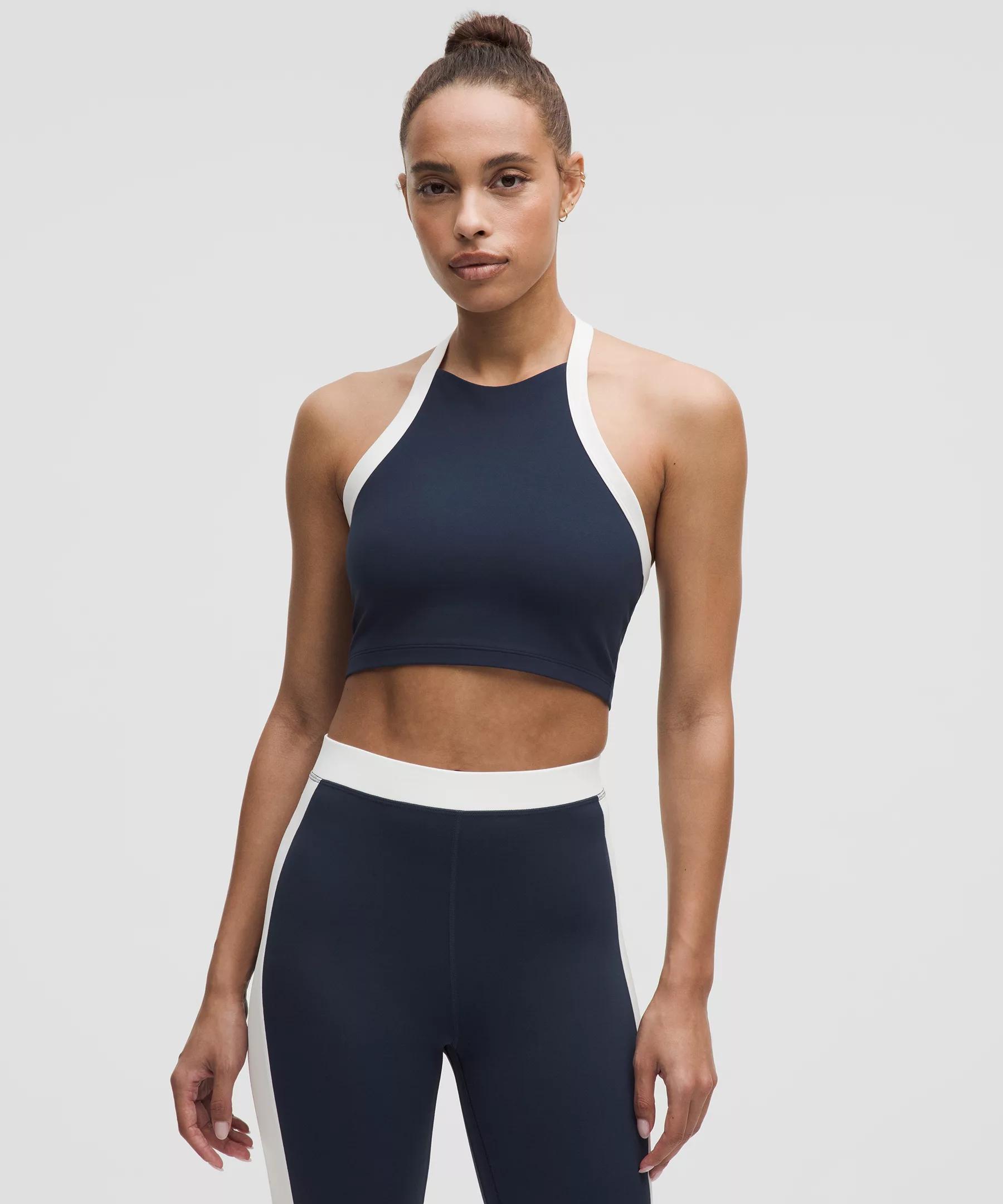 Nulu Cropped Halter Tank Top *Light Support, A/B Cup Product Image