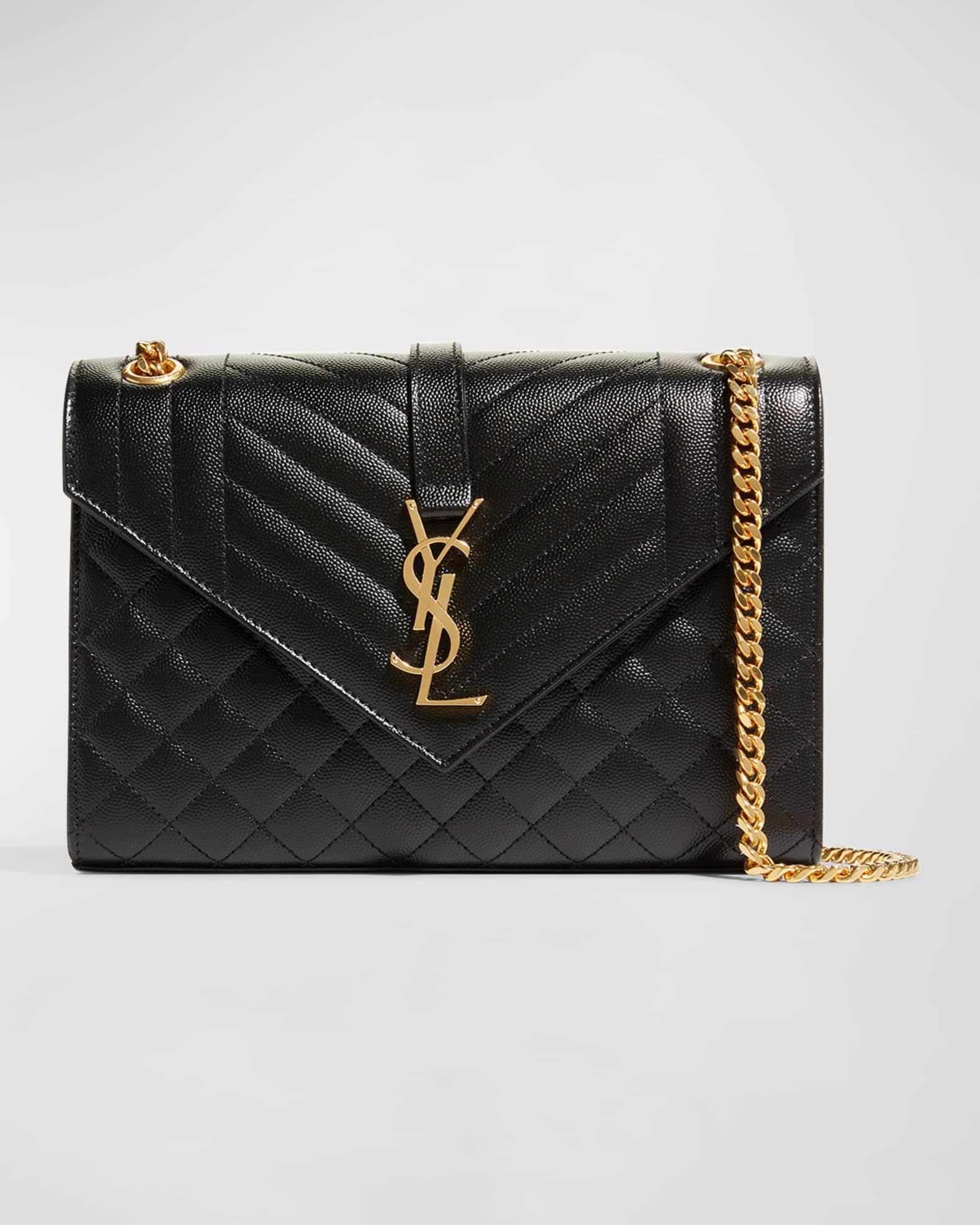 Envelope Triquilt Medium YSL Shoulder Bag in Grained Leather Product Image