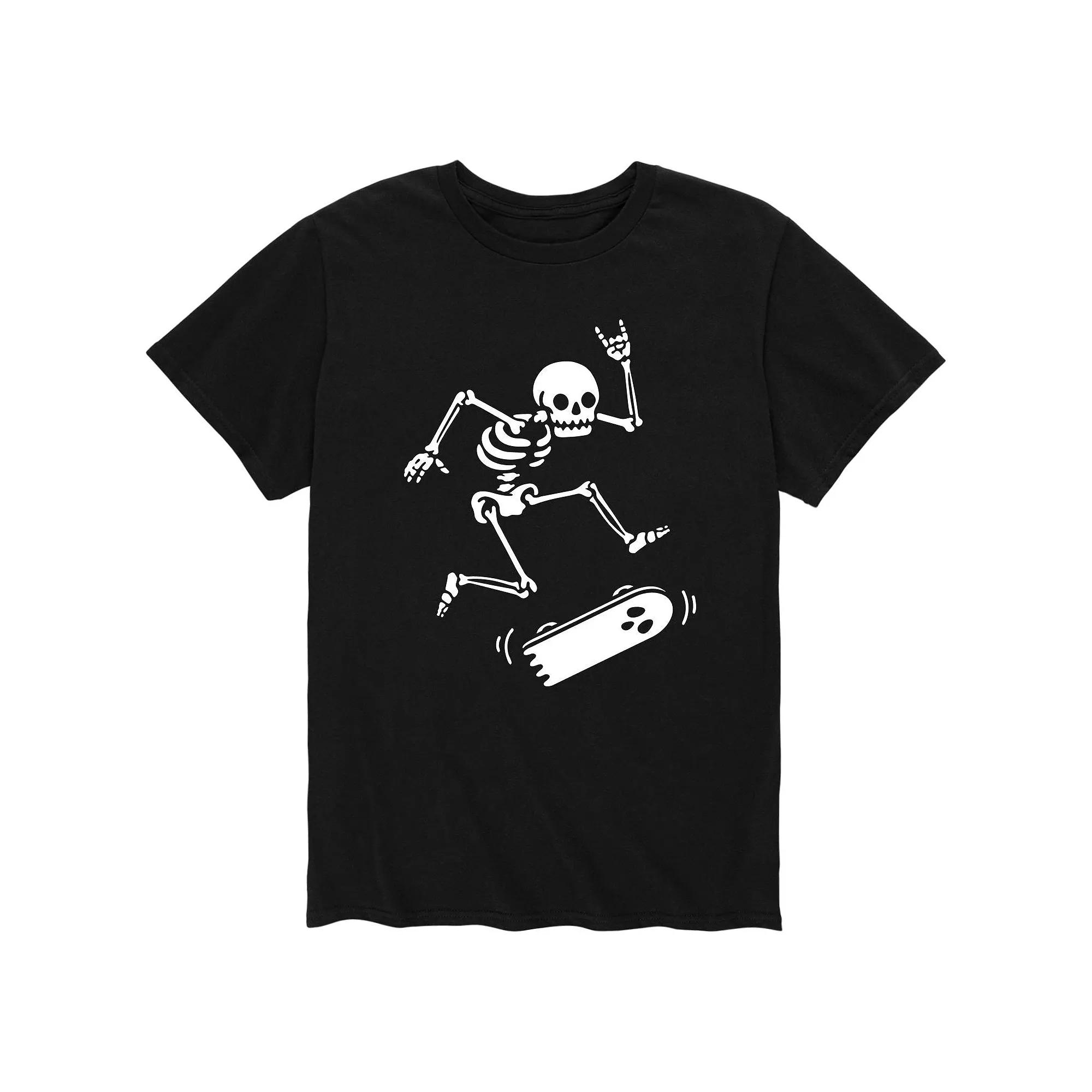 Men's Skateboarding Skeleton Tee,  Product Image