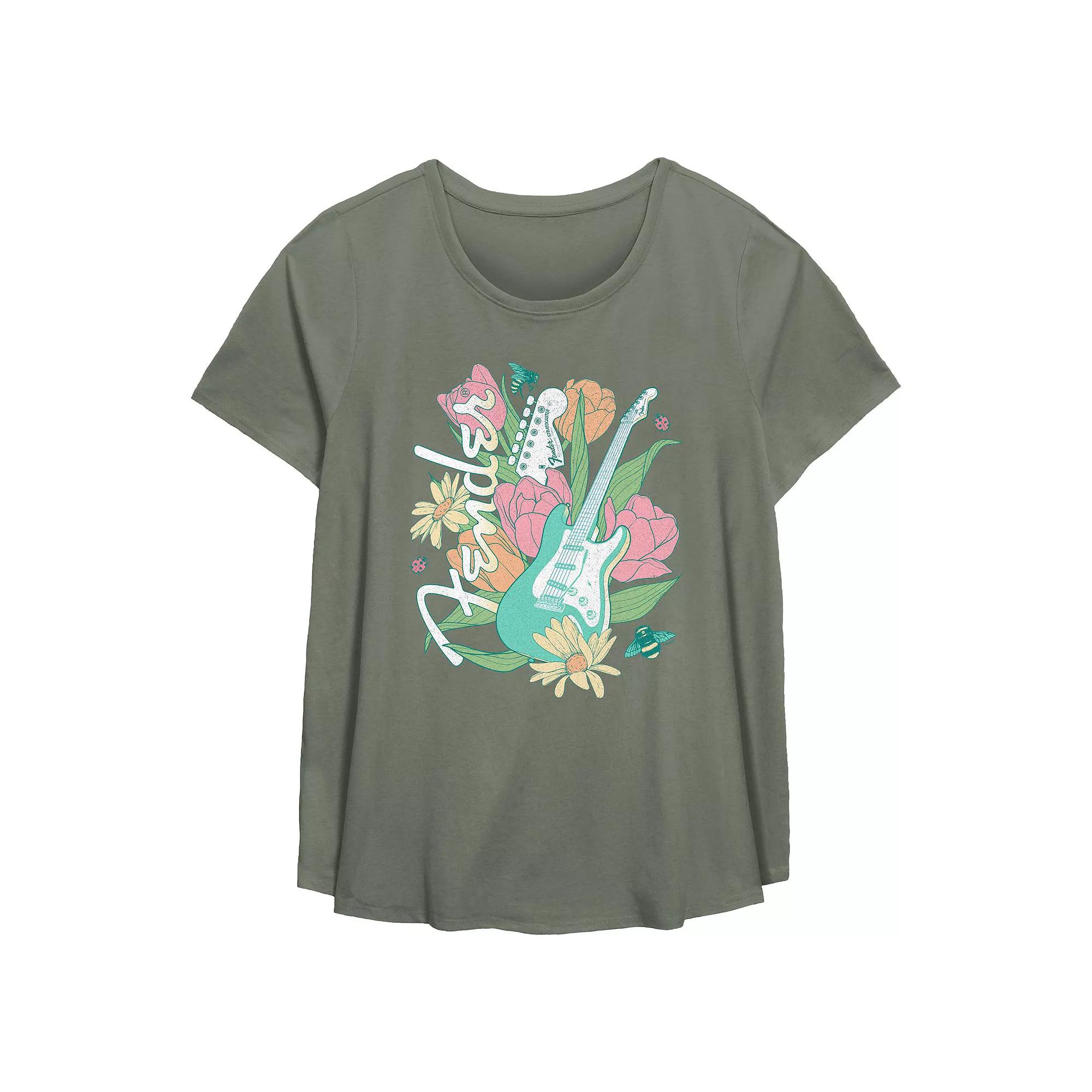 Plus Size Pokemon Majestic Creature Spring Vibes Flowy Graphic Tee, Women's, Size: 1XL, Green Product Image