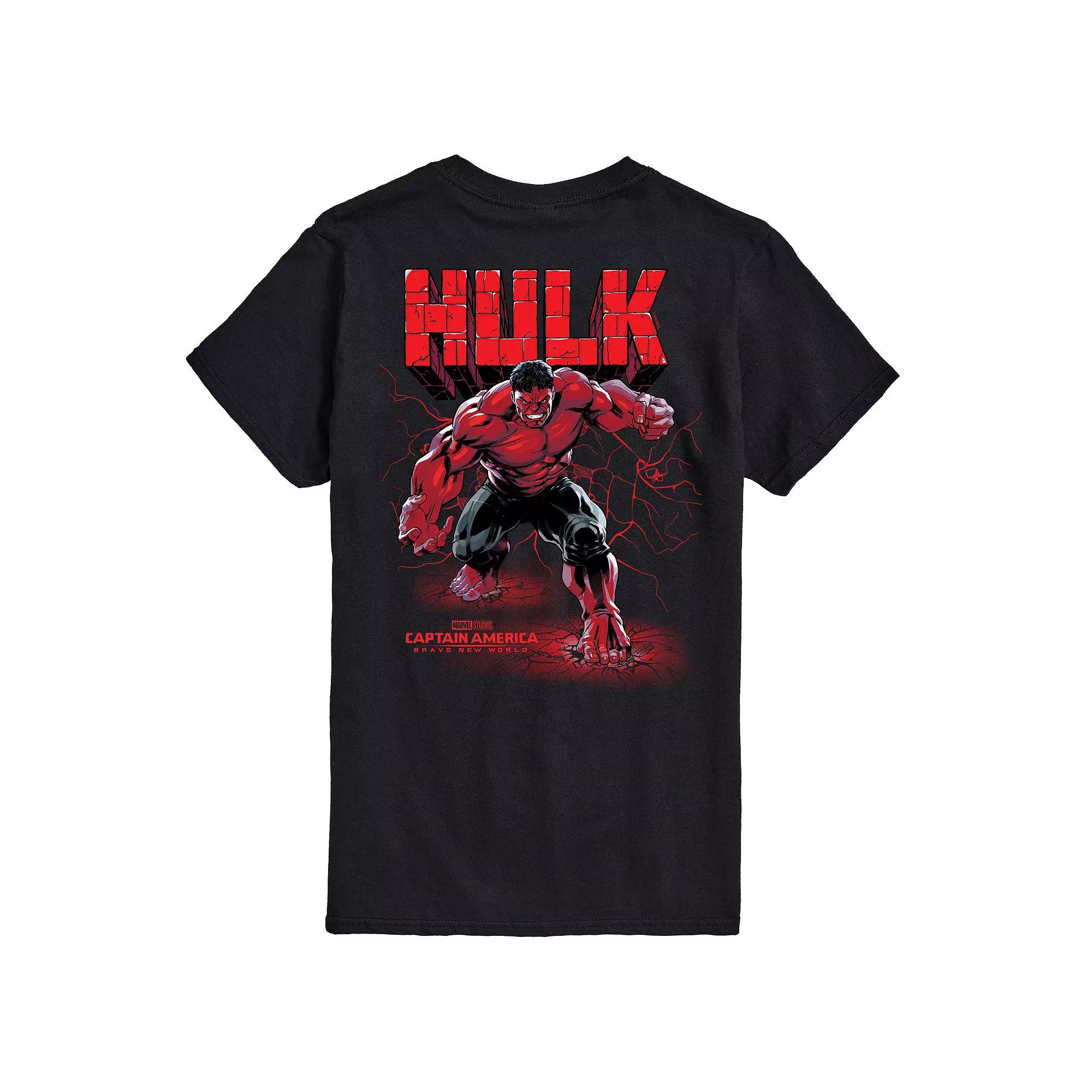 Men's Captain America Brave New World Red Hulk Graphic Tee,  Product Image