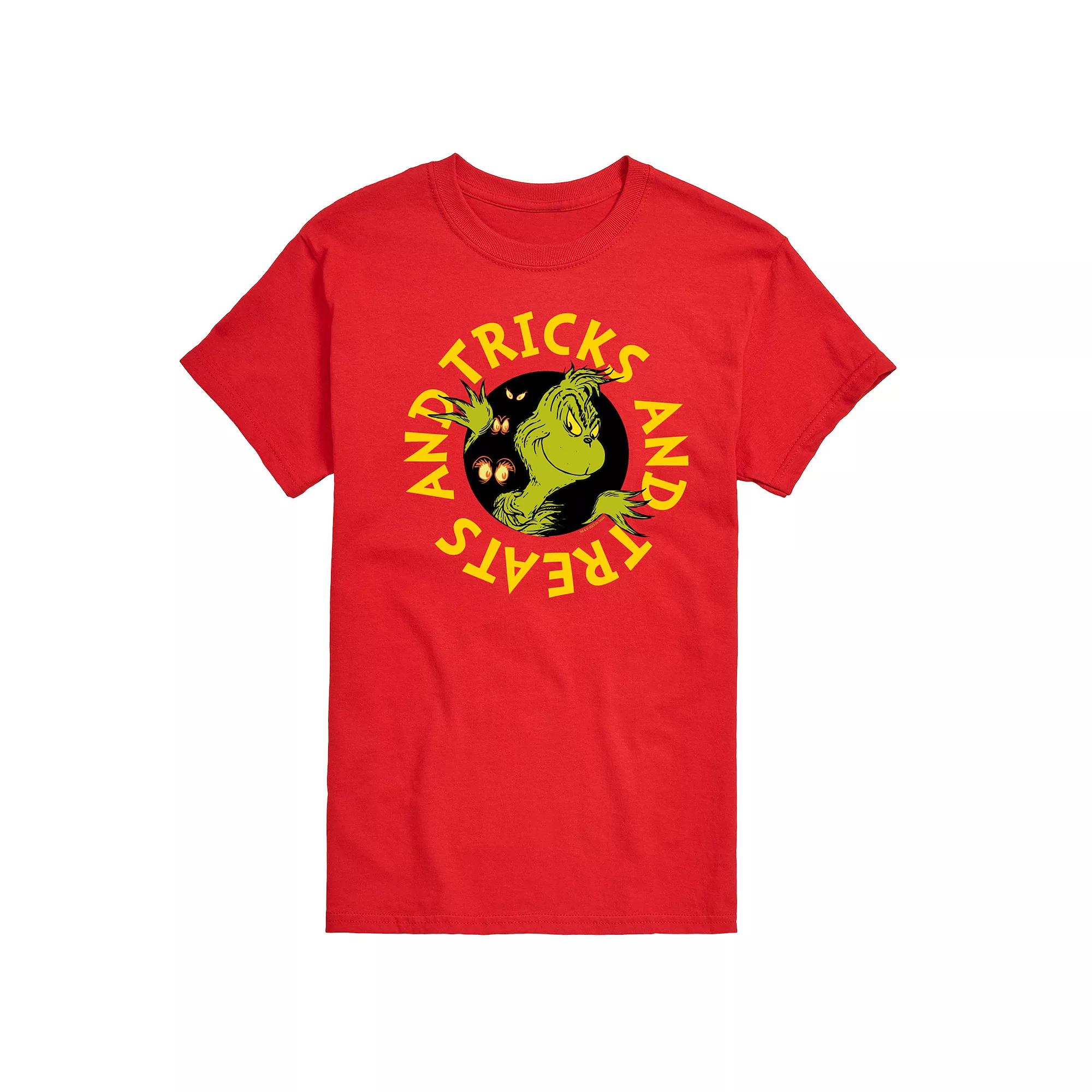 Men's Dr. Seuss Grinch Tricks And Treats Graphic Tee,  Product Image