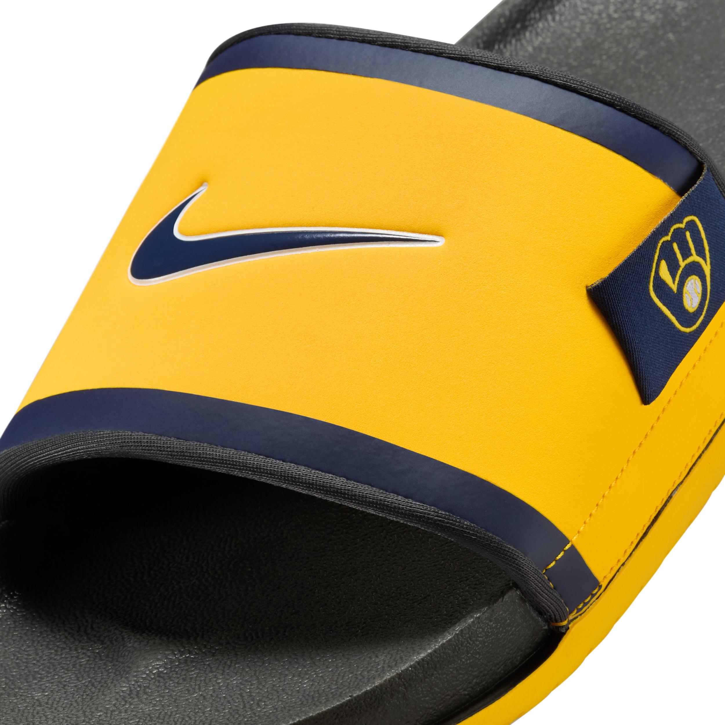 Nike Mens Offcourt (Milwaukee Brewers) Offcourt Slides | FN2701-700 Product Image