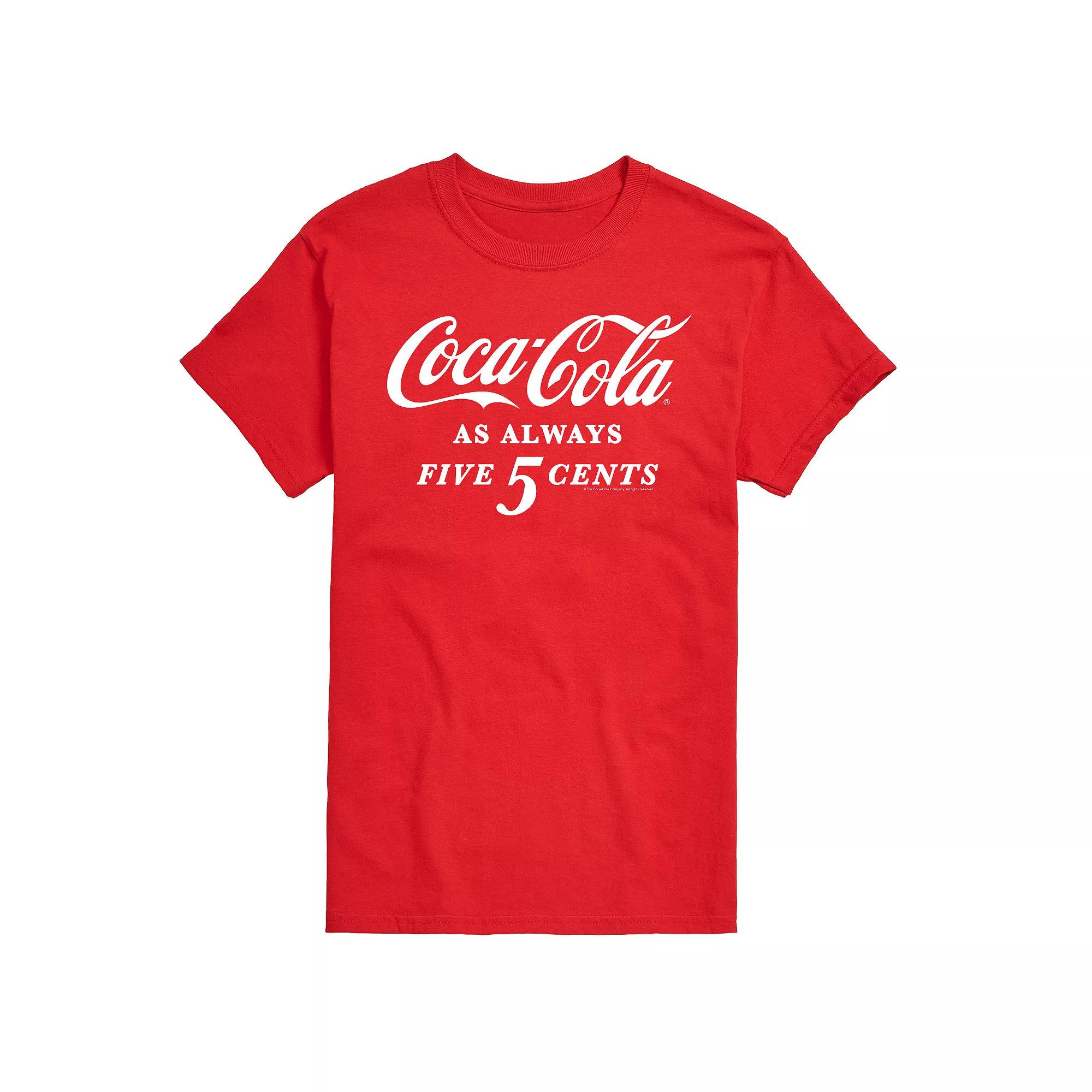 Men's Coca-Cola As Always Five Cents Graphic Tee,  Product Image