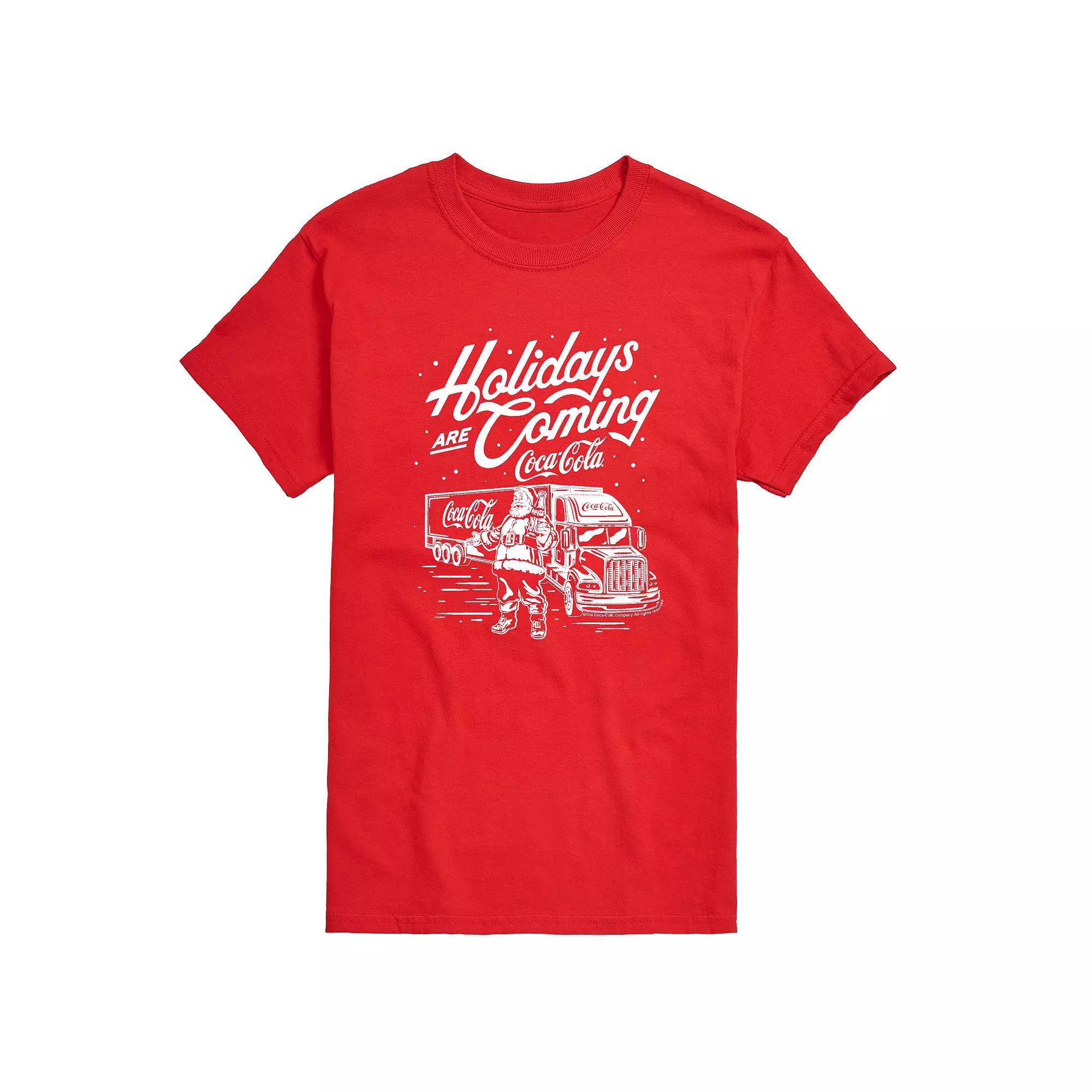 Men's Coca-Cola Holidays Are Coming Graphic Tee,  Product Image