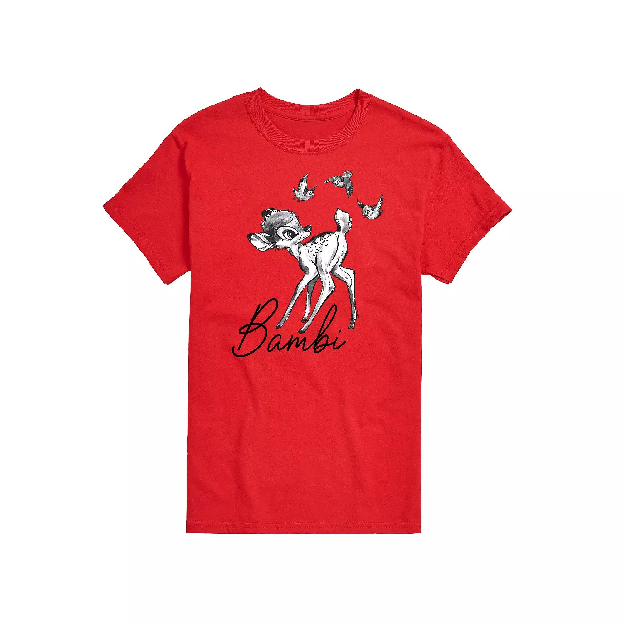 Disney's Bambi Big & Tall Watercolor Graphic Tee, Men's,  Product Image