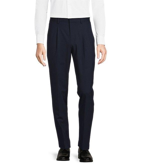 Murano Collezione Lucas Fit Wool Bi-Stretch Solid Suit Separates Dress Pants Product Image