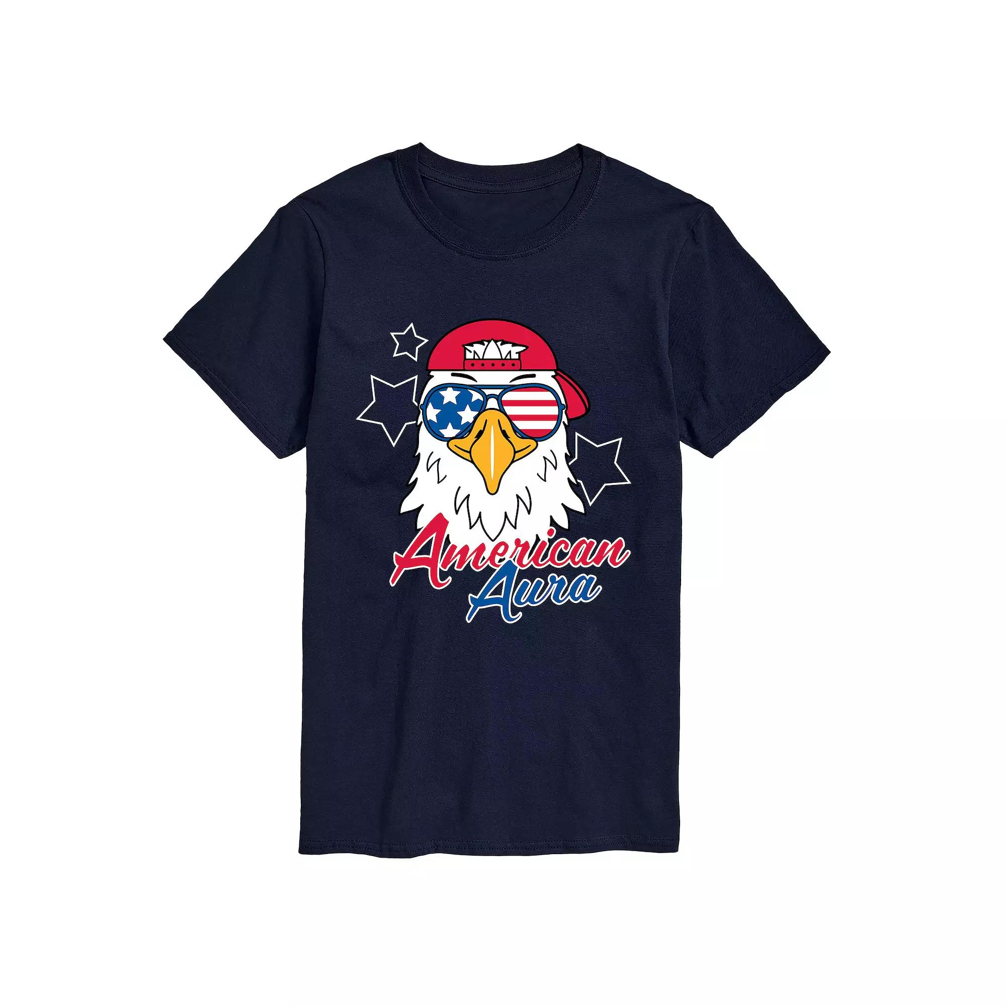 Big & Tall American Aura Bald Eagle Graphic Tee, Men's,  Product Image
