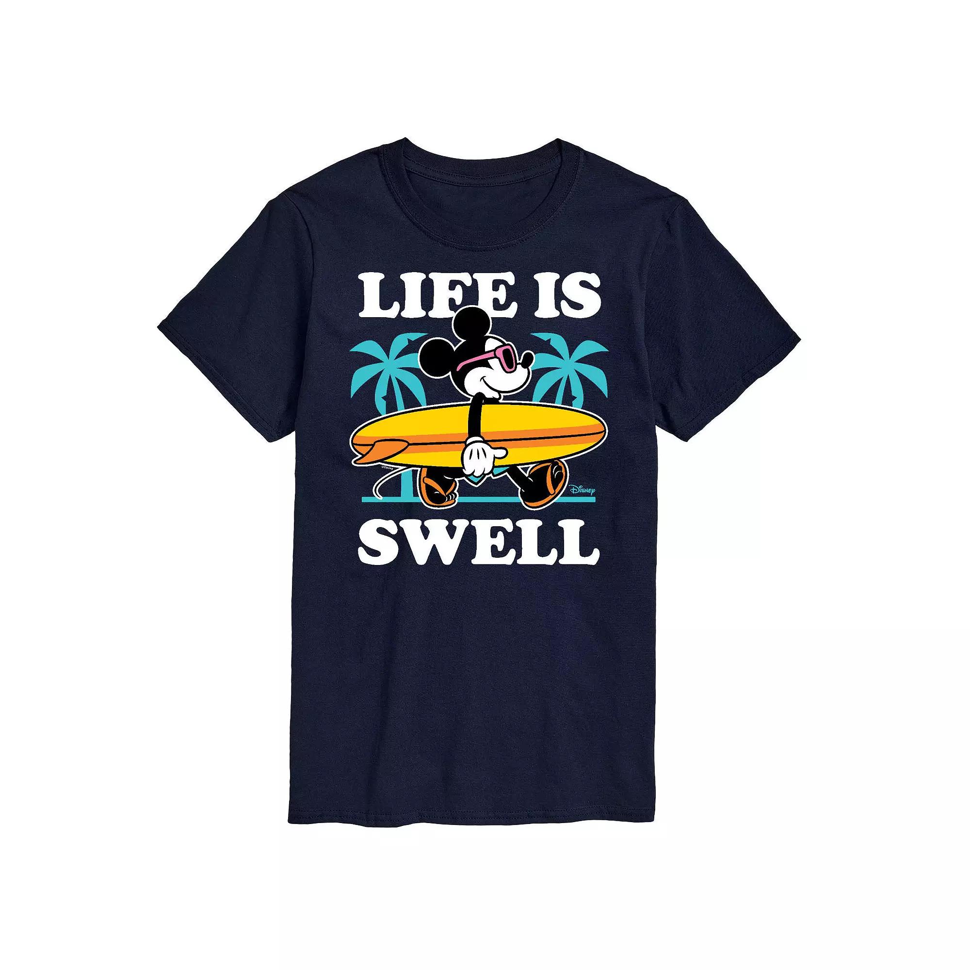 Disney's Mickey Mouse Big & Tall Life Is Swell Graphic Tee, Men's,  Product Image