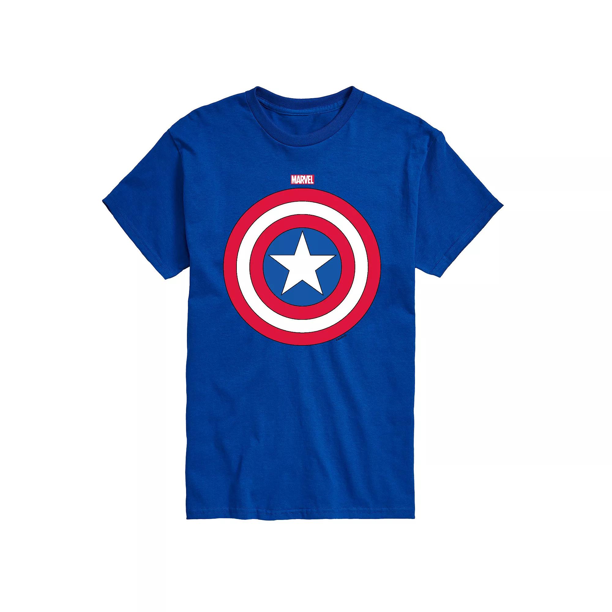 Big & Tall Marvel Captain America Shield Short Sleeve Graphic Tee, Men's,  Product Image