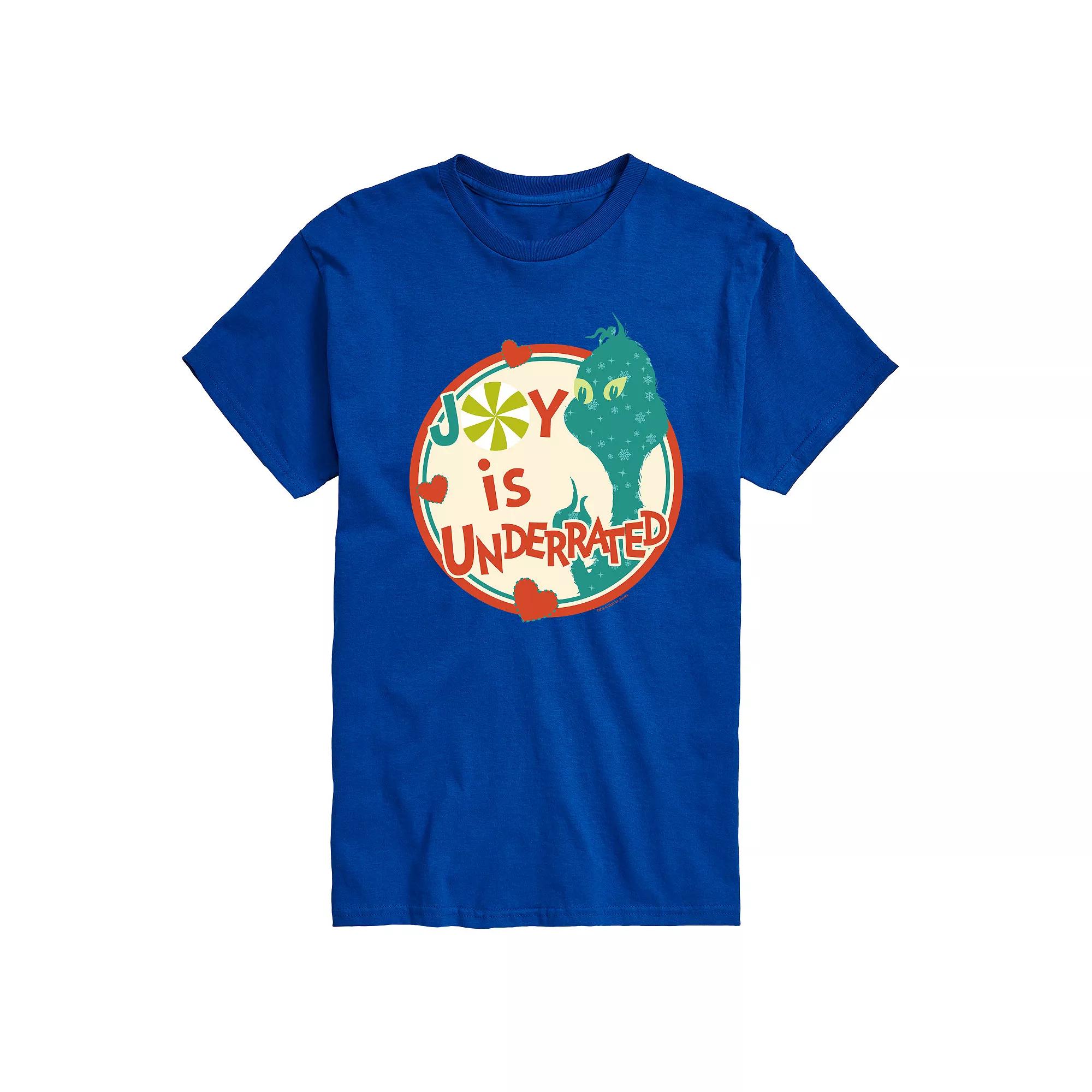 Men's Dr. Seuss The Grinch Joy Is Underrated Graphic Tee,  Product Image
