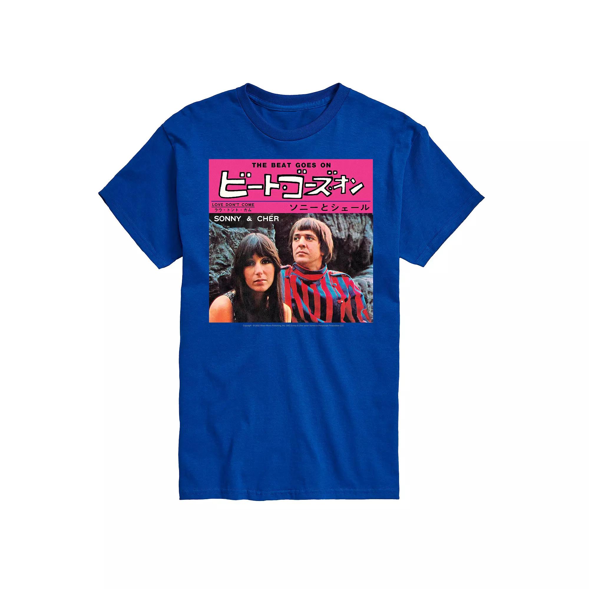 Big & Tall Sonny And Cher Tee, Men's,  Product Image