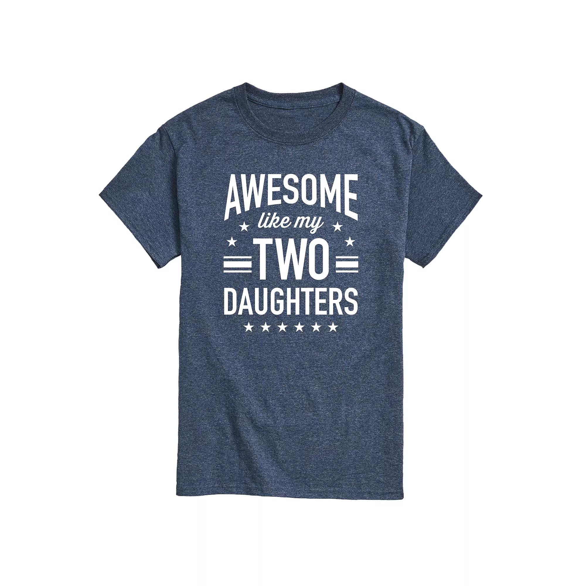 Men's Awesome Like My Two Daughters Graphic Tee,  Product Image