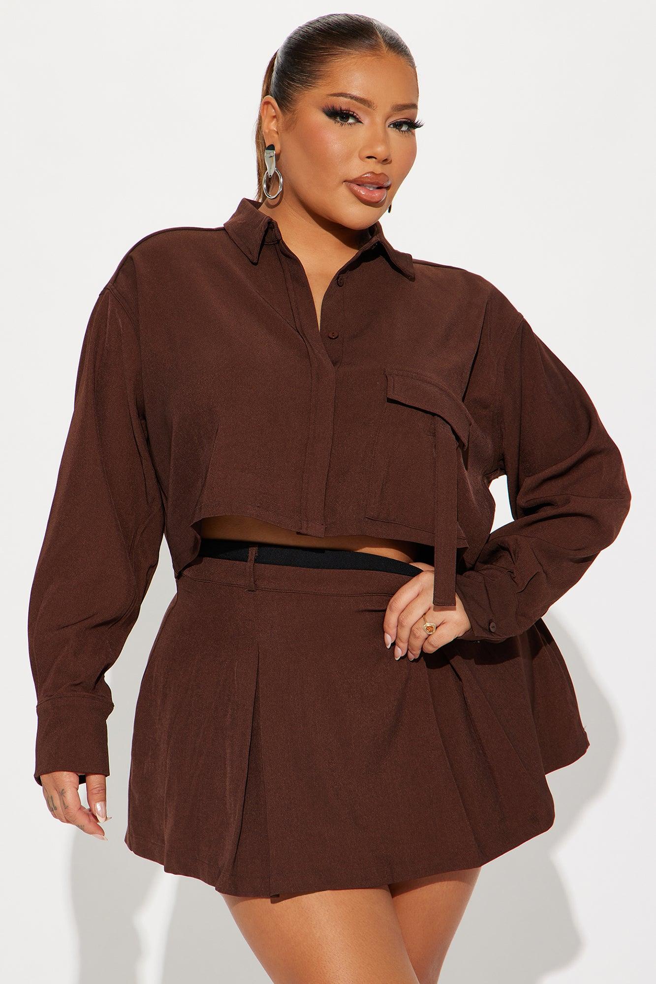 Fiona Skort Set - Chocolate Product Image