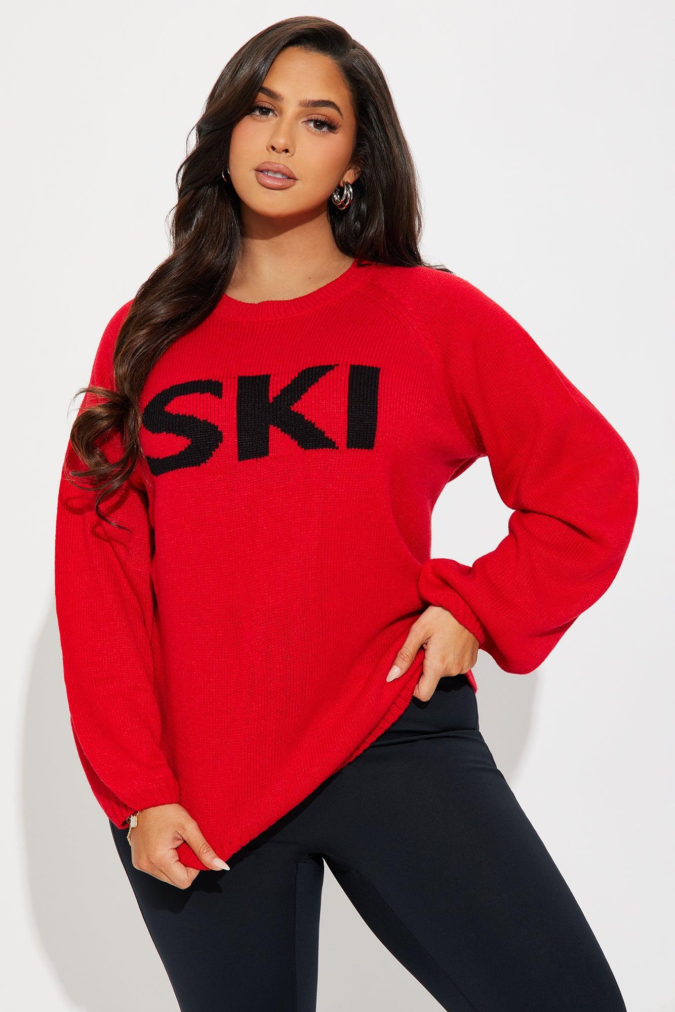 Ski Sweater - Red/combo Female Product Image