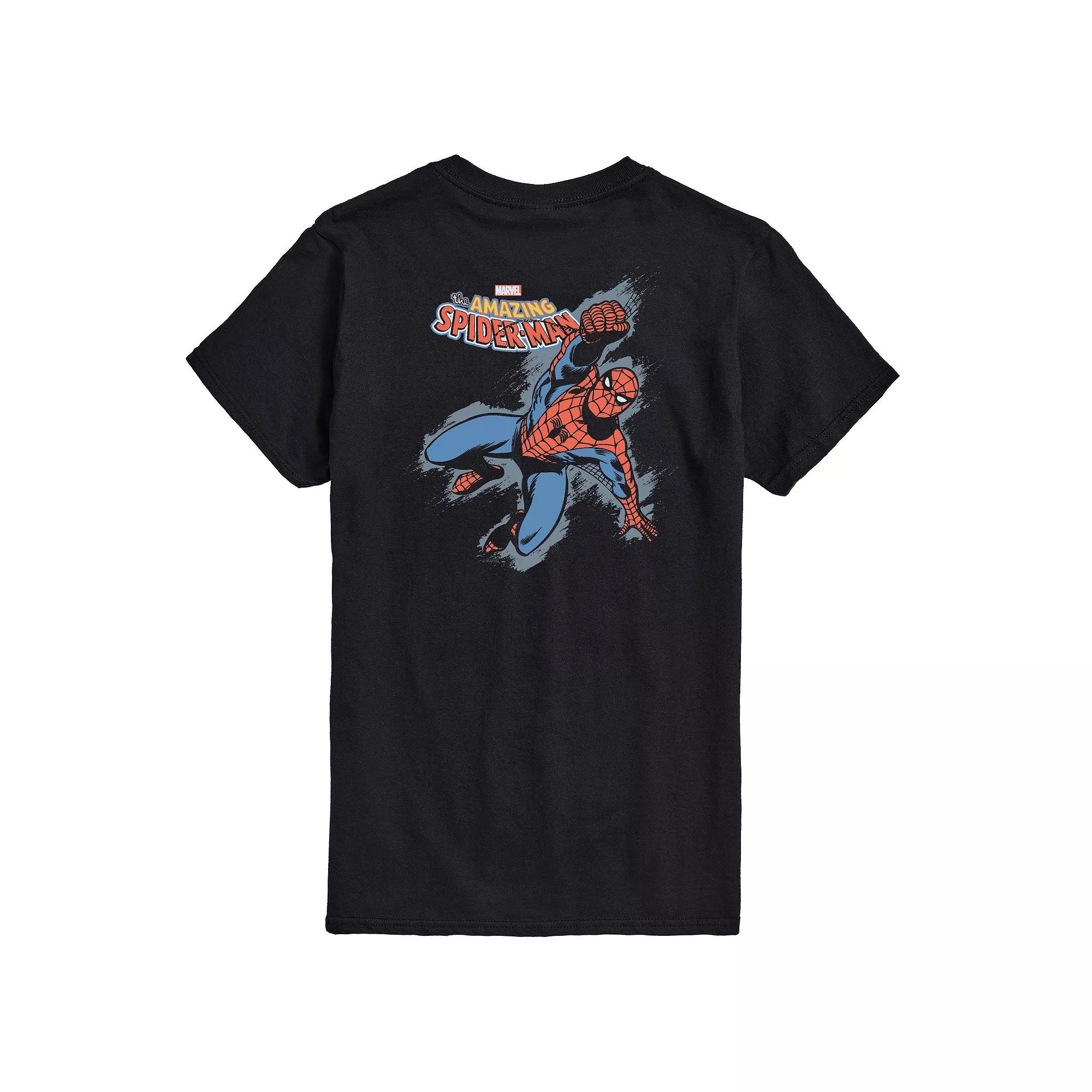 Men's Spider-Man Comic Grunge Graphic Tee,  Product Image