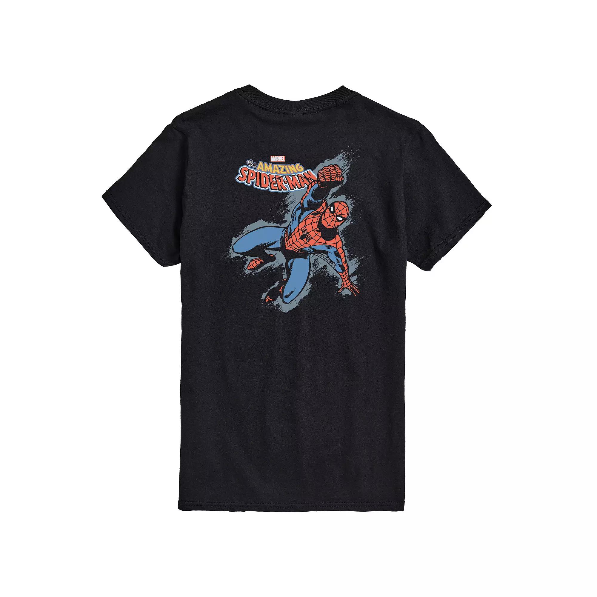 Men's Spider-Man Comic Grunge Graphic Tee,  Product Image