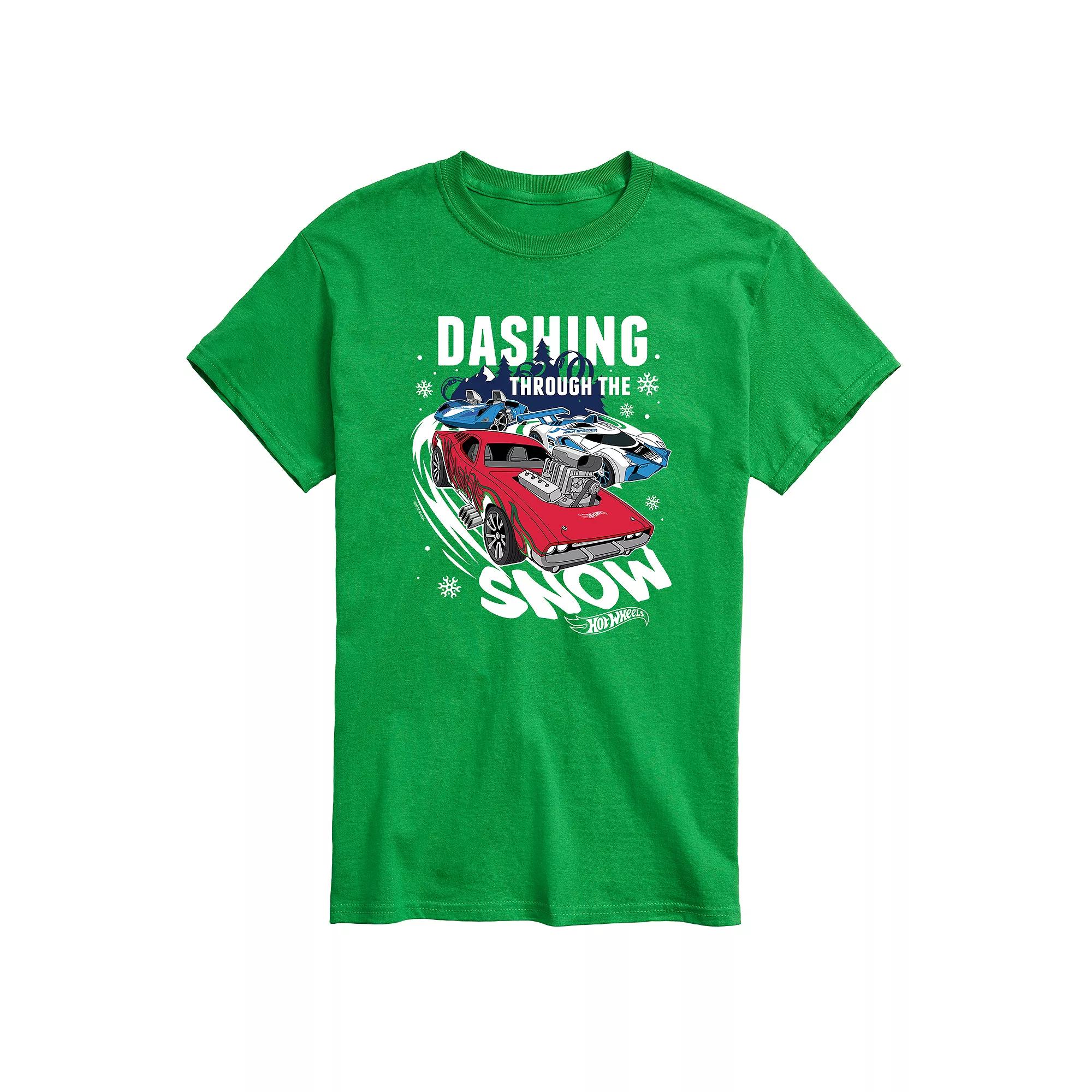 Men's Hot Wheels Dashing Snow Tee,  Product Image
