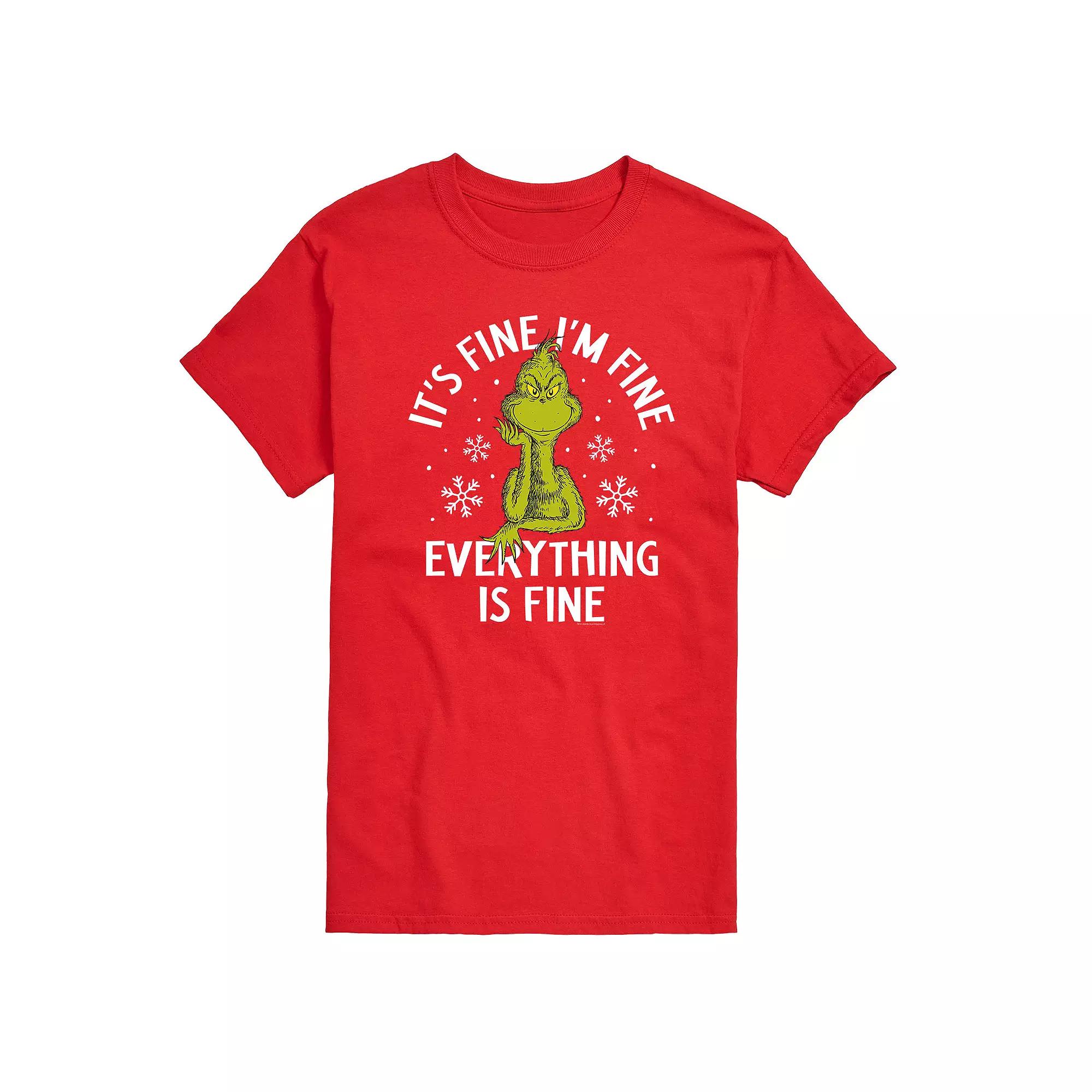 Big & Tall Dr. Seuss Grinch Im Fine Tee, Men's,  Product Image