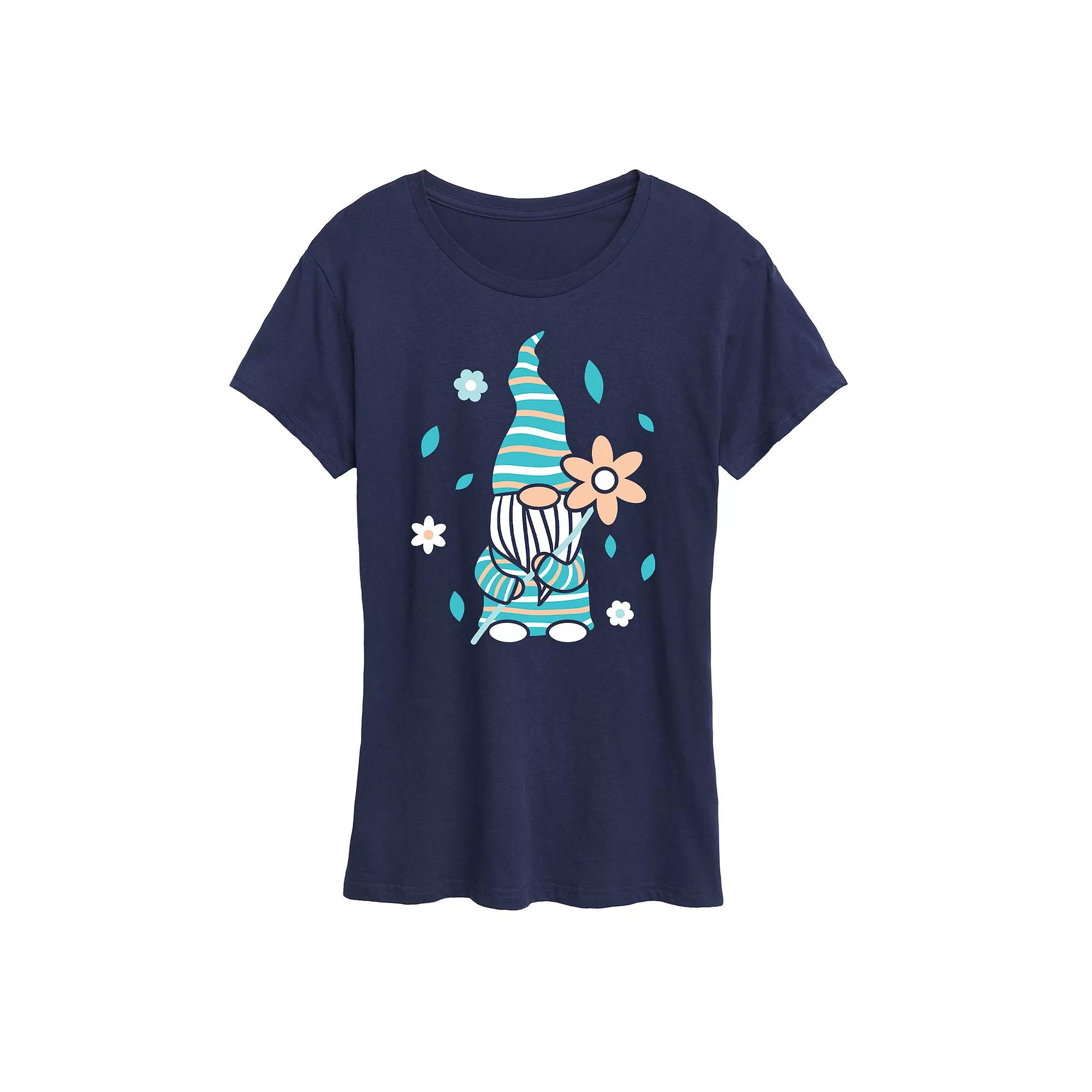 Women's Scandinavian Garden Gnome Graphic Tee,  Product Image
