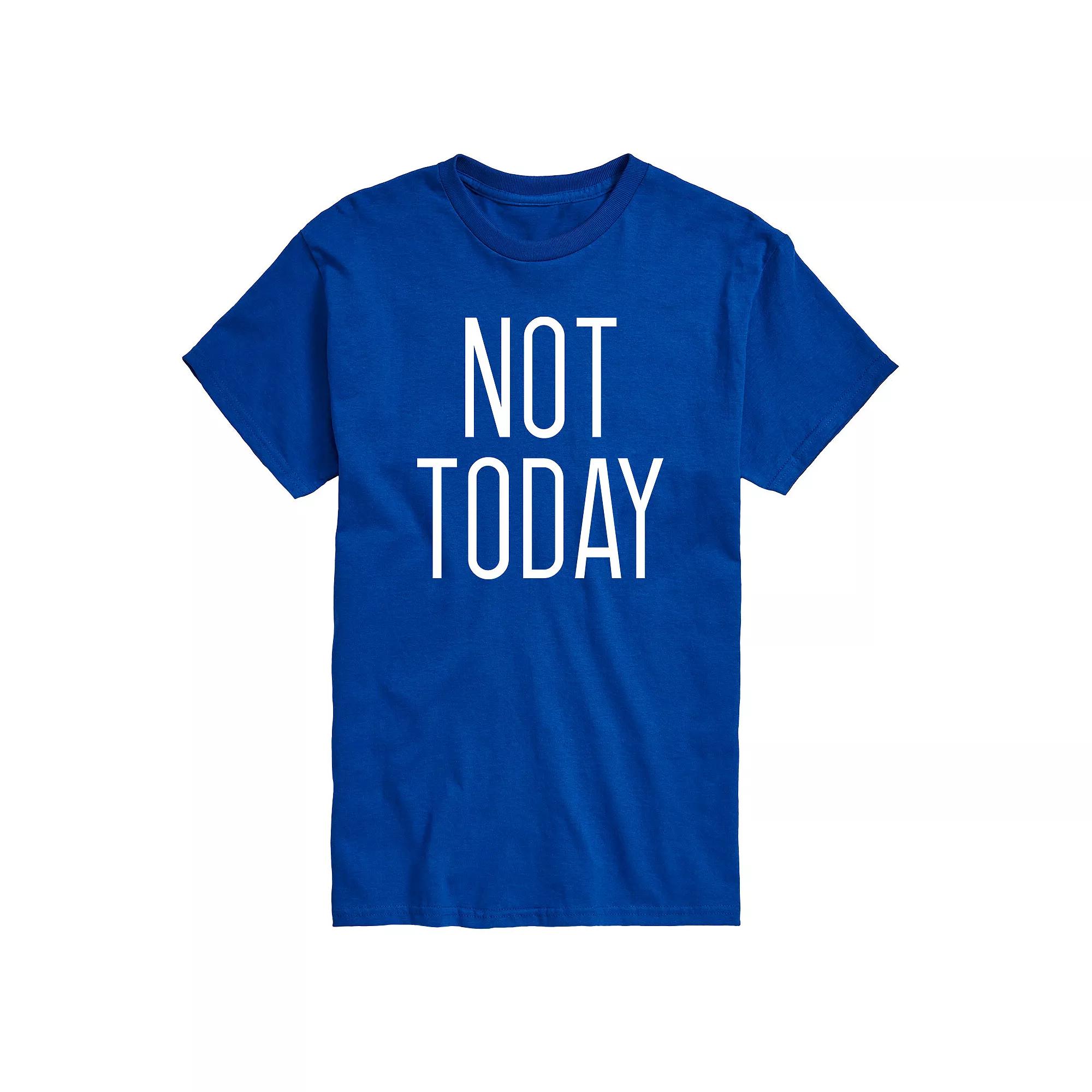Big & Tall Not Today Graphic Tee, Men's,  Product Image
