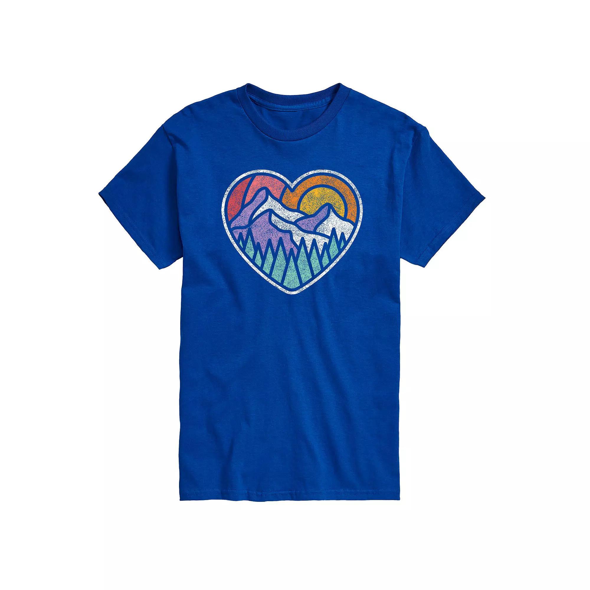 Big & Tall Mountain Forest Heart Tee, Men's,  Product Image