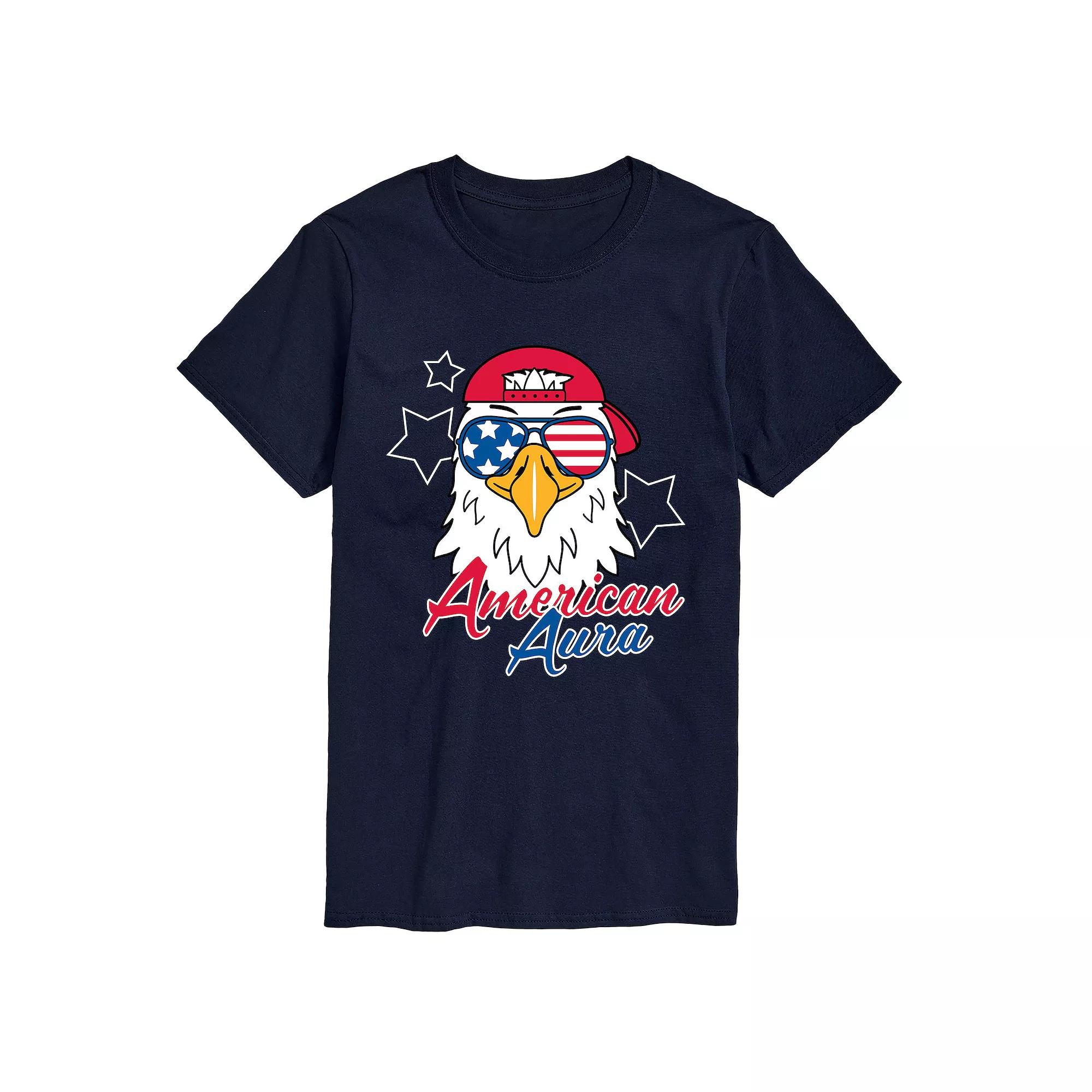 Big & Tall American Aura Bald Eagle Graphic Tee, Men's,  Product Image