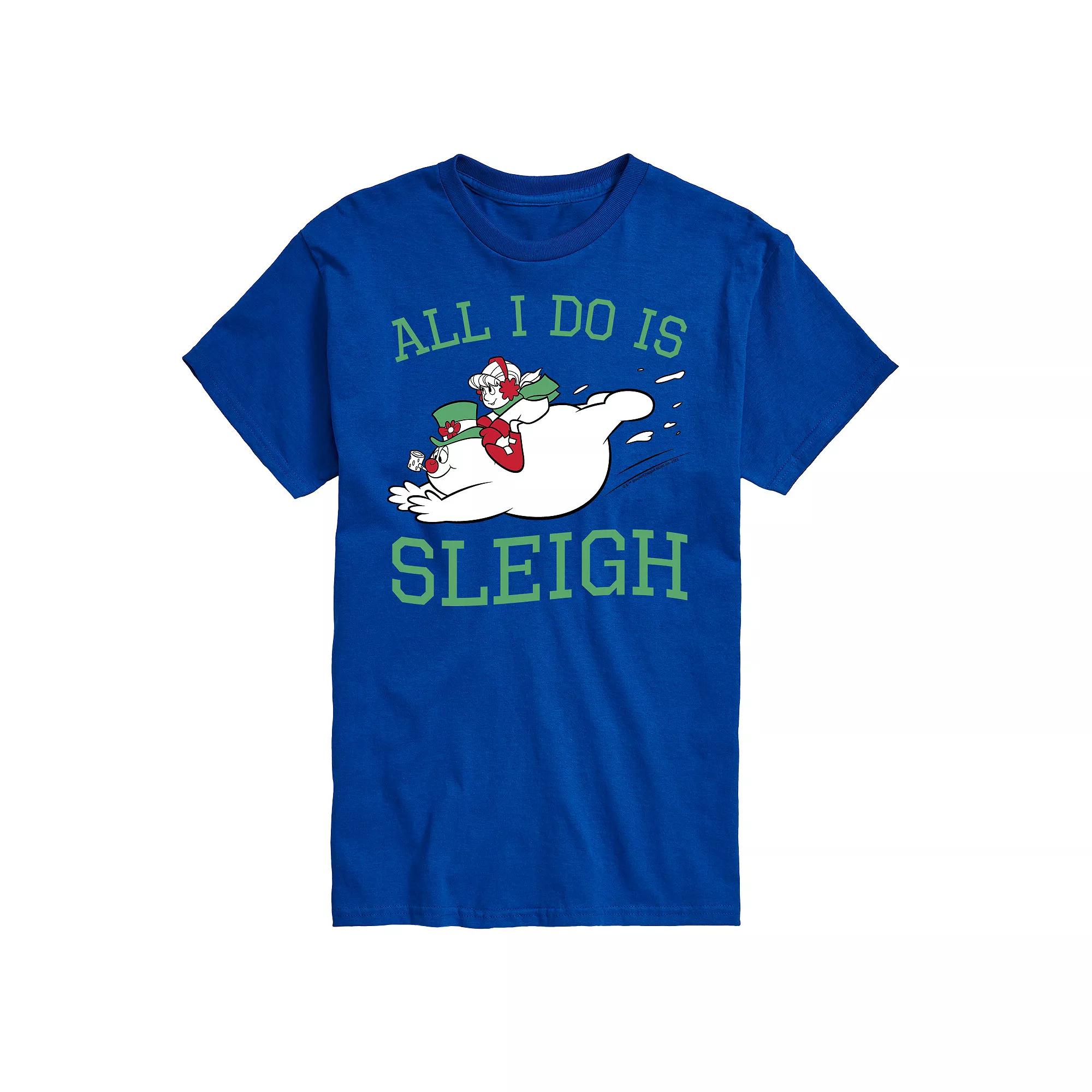 Men's Frosty The Snowman All I Do Is Sleigh Tee,  Product Image