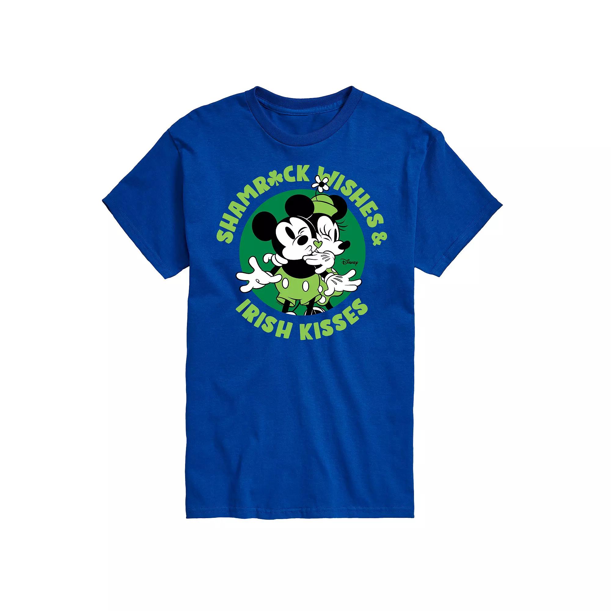 Disney's Mickey & Minnie Mouse Men's Shamrock Wishes Graphic Tee,  Product Image