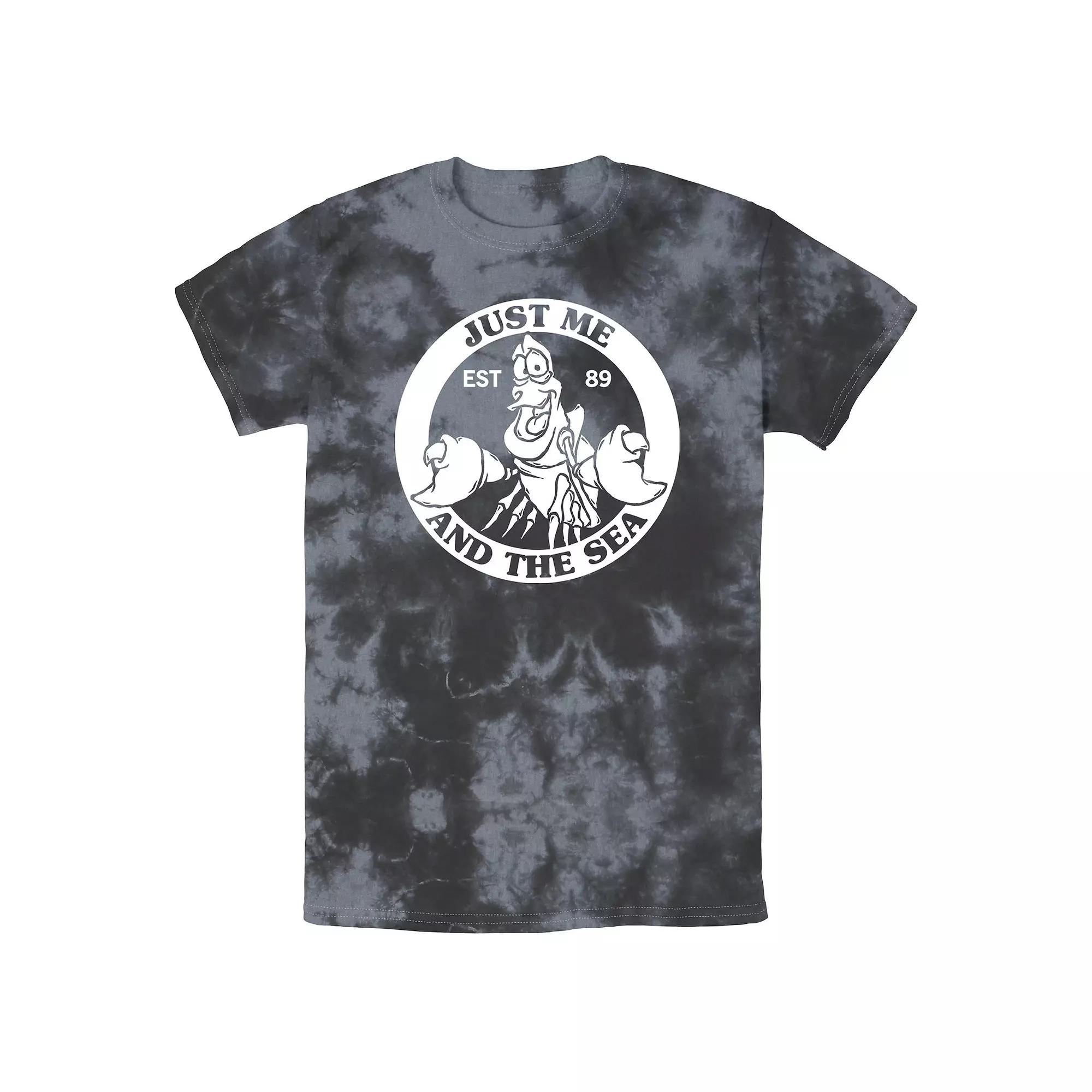 Men's Disney The Little Mermaid Sebastian Just Me And The Sea Stamp Bomabrd Wash Tee,  Product Image