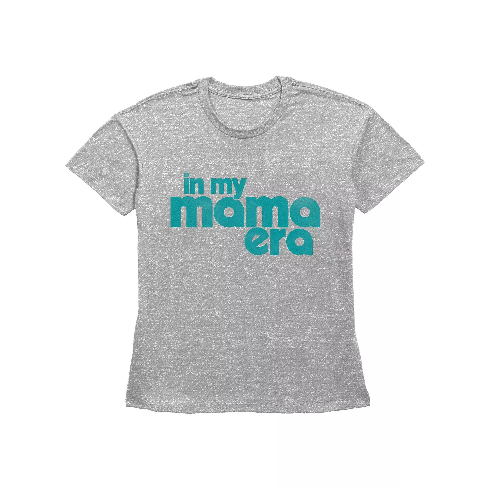 Women's In My Mama Era Basic Fit Graphic Tee, Size: XS, Black Product Image