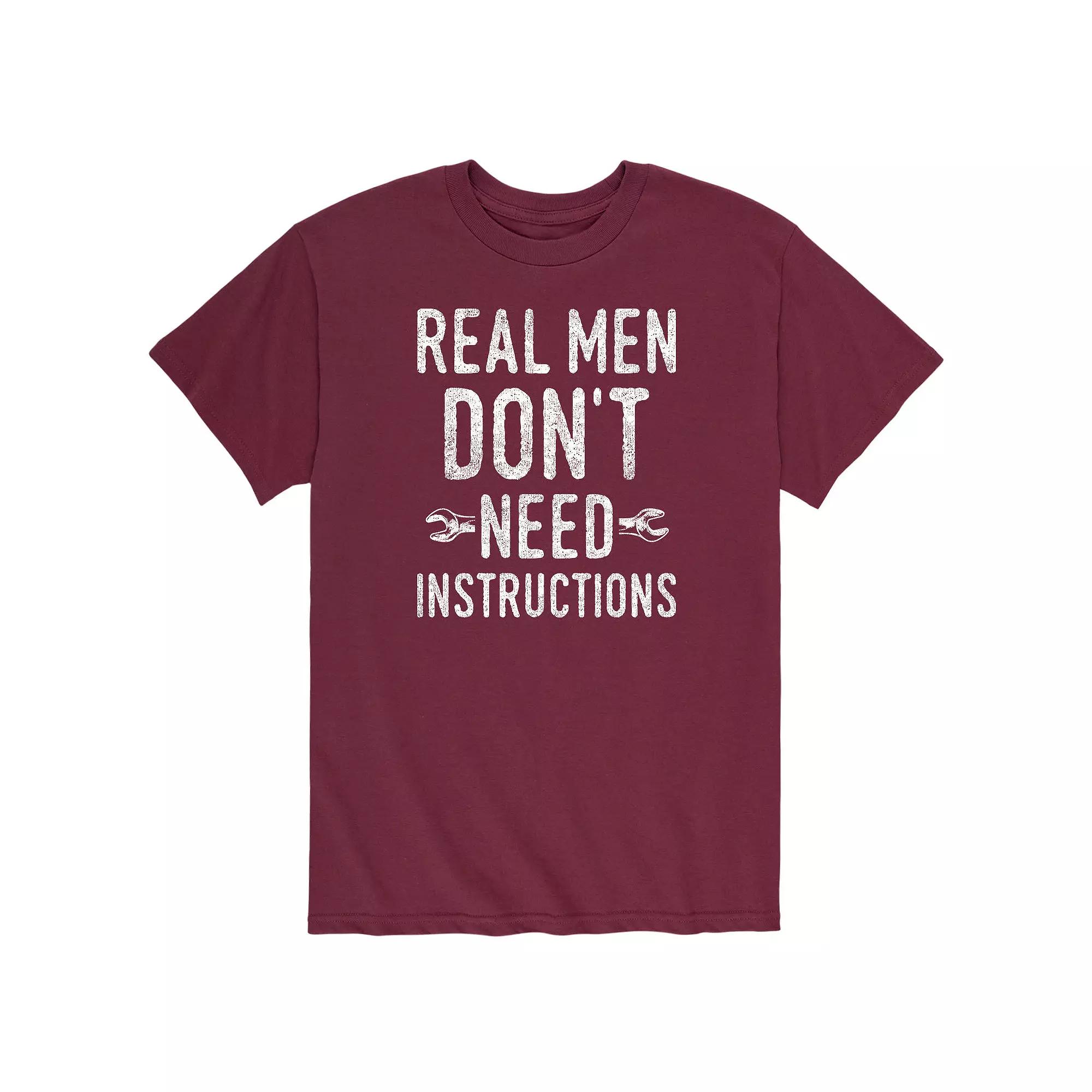 Men's Dont Need Instructions Tee,  Product Image