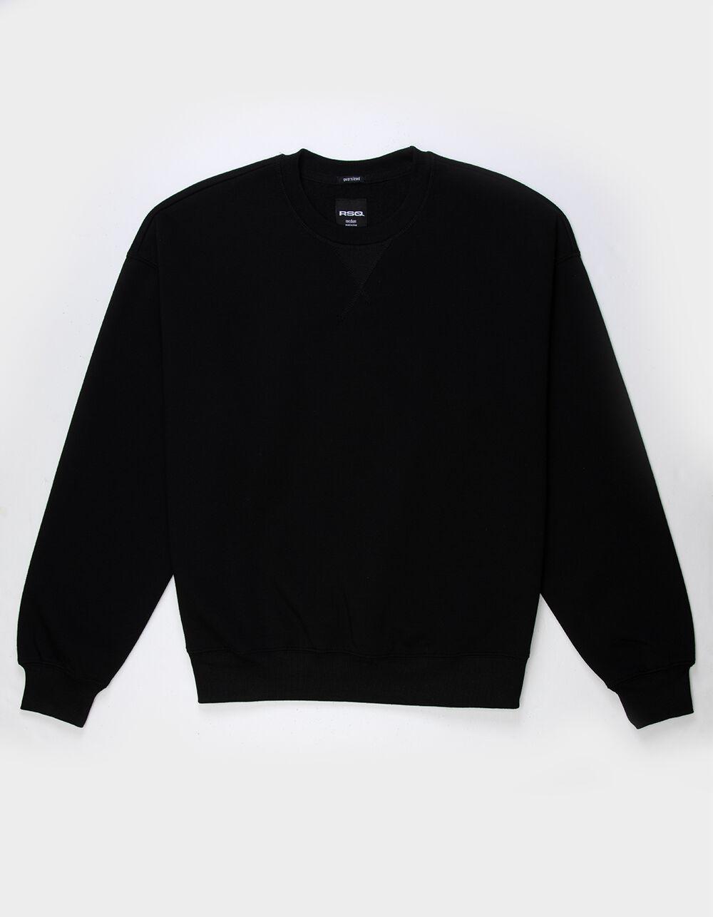 RSQ Mens Oversized Crewneck Sweatshirt - OLIVE Product Image