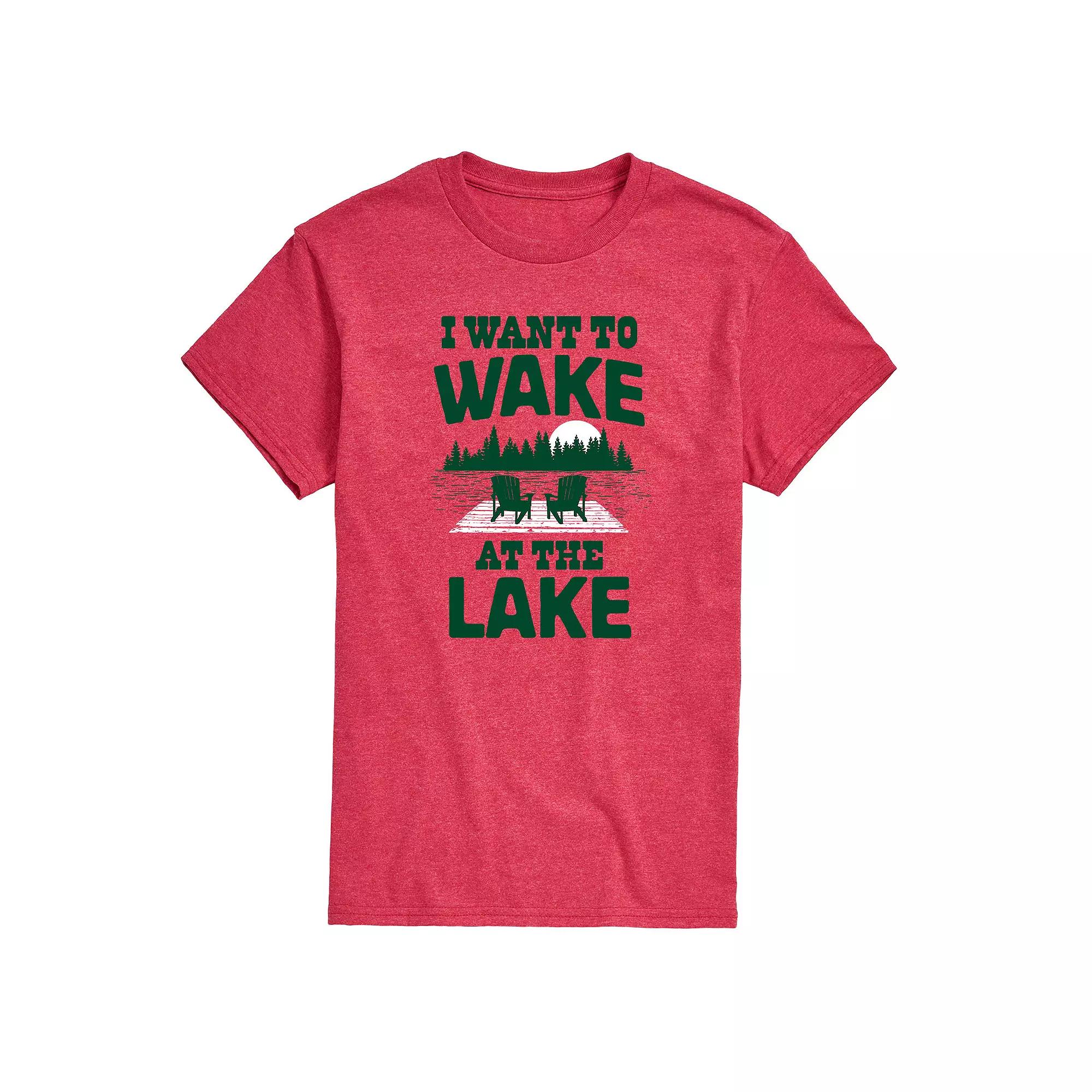Men's I Want To Wake At The Lake Graphic Tee,  Product Image