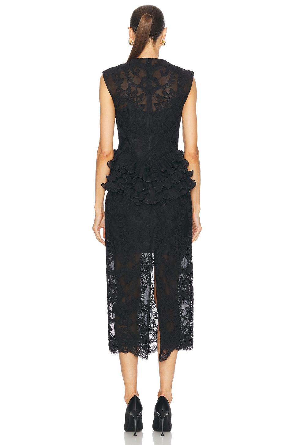 Crush Lace Frill Midi Dress Product Image