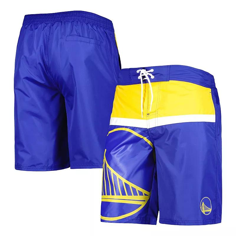 Men's G-III Sports by Carl Banks Royal Golden State Warriors Sea Wind Swim Trunks,  Product Image
